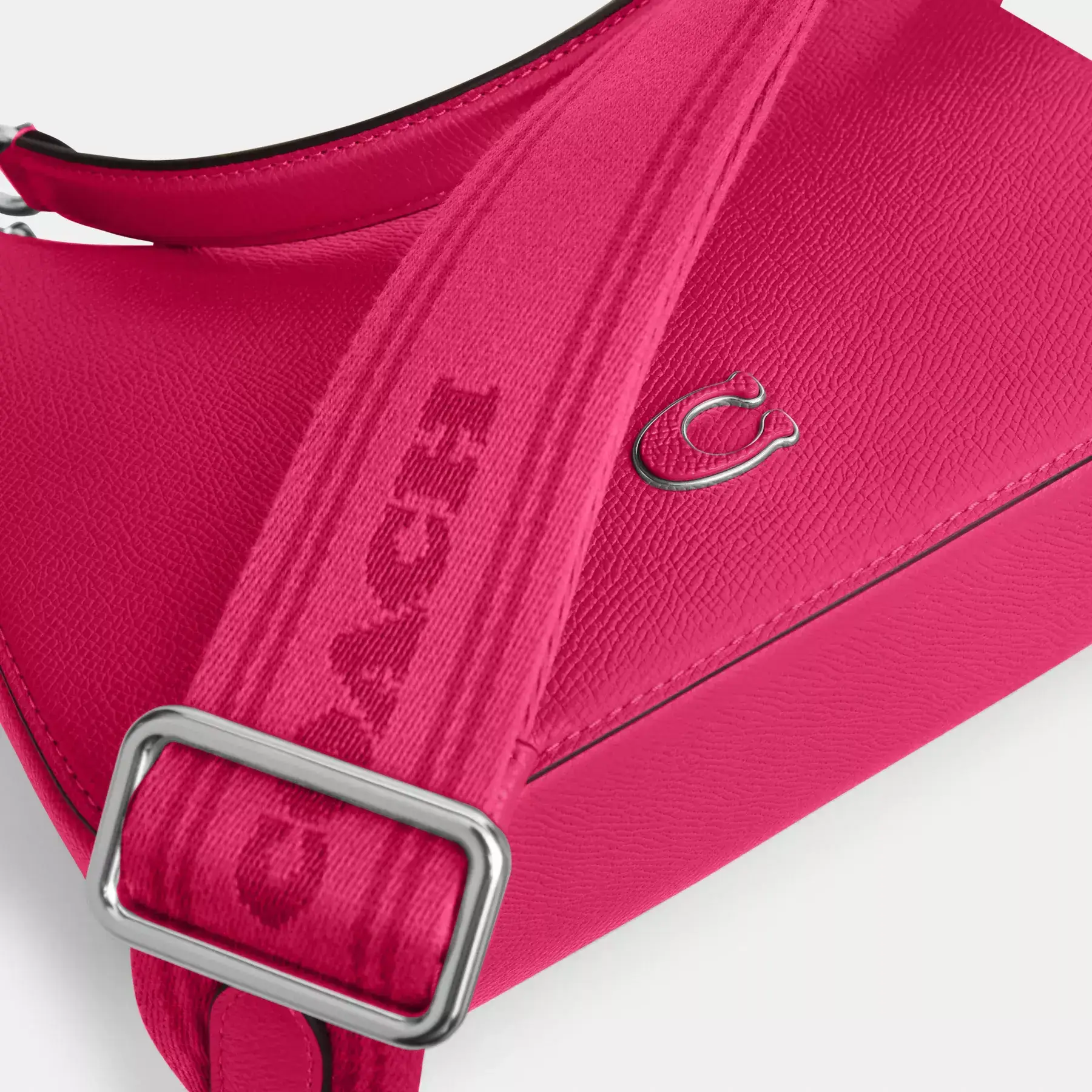 Hobo Crossbody Bag With Signature Canvas Hobo Crossbody Bag With Signature Canvas