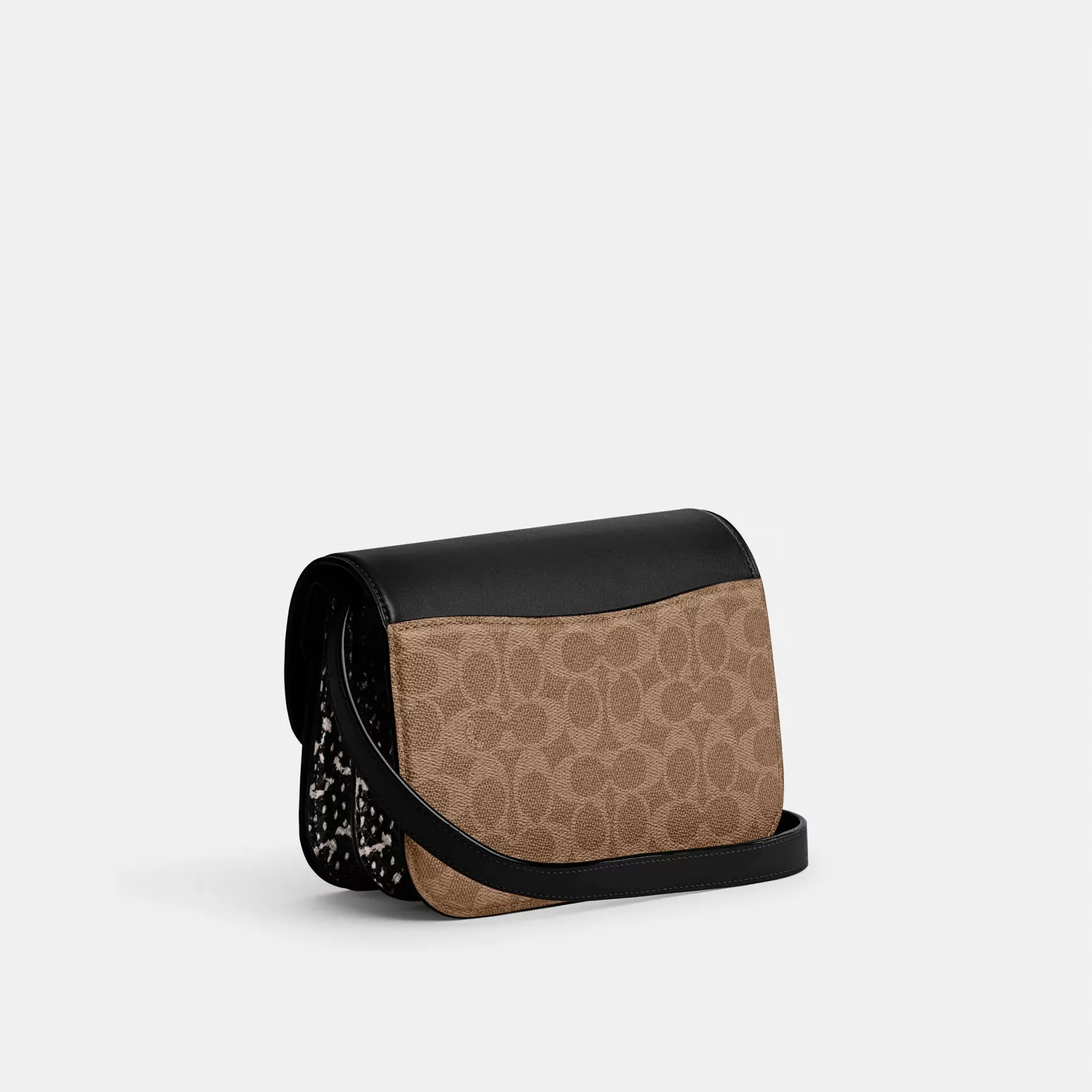 Idol Bag In Signature Canvas With Snakeskin Detail