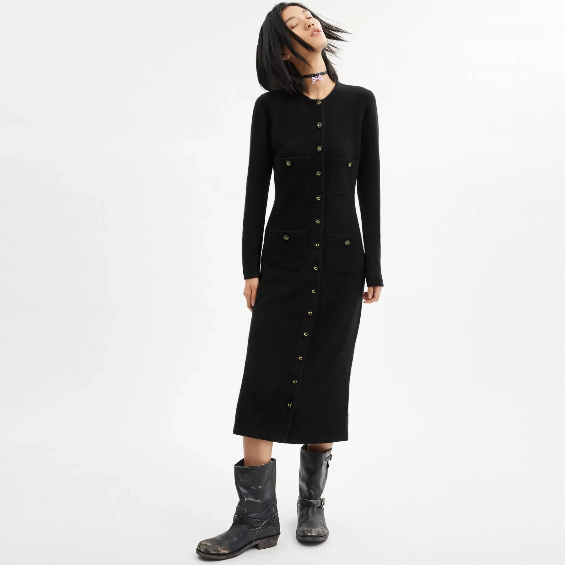 Knit Cardigan Dress Knit Cardigan Dress