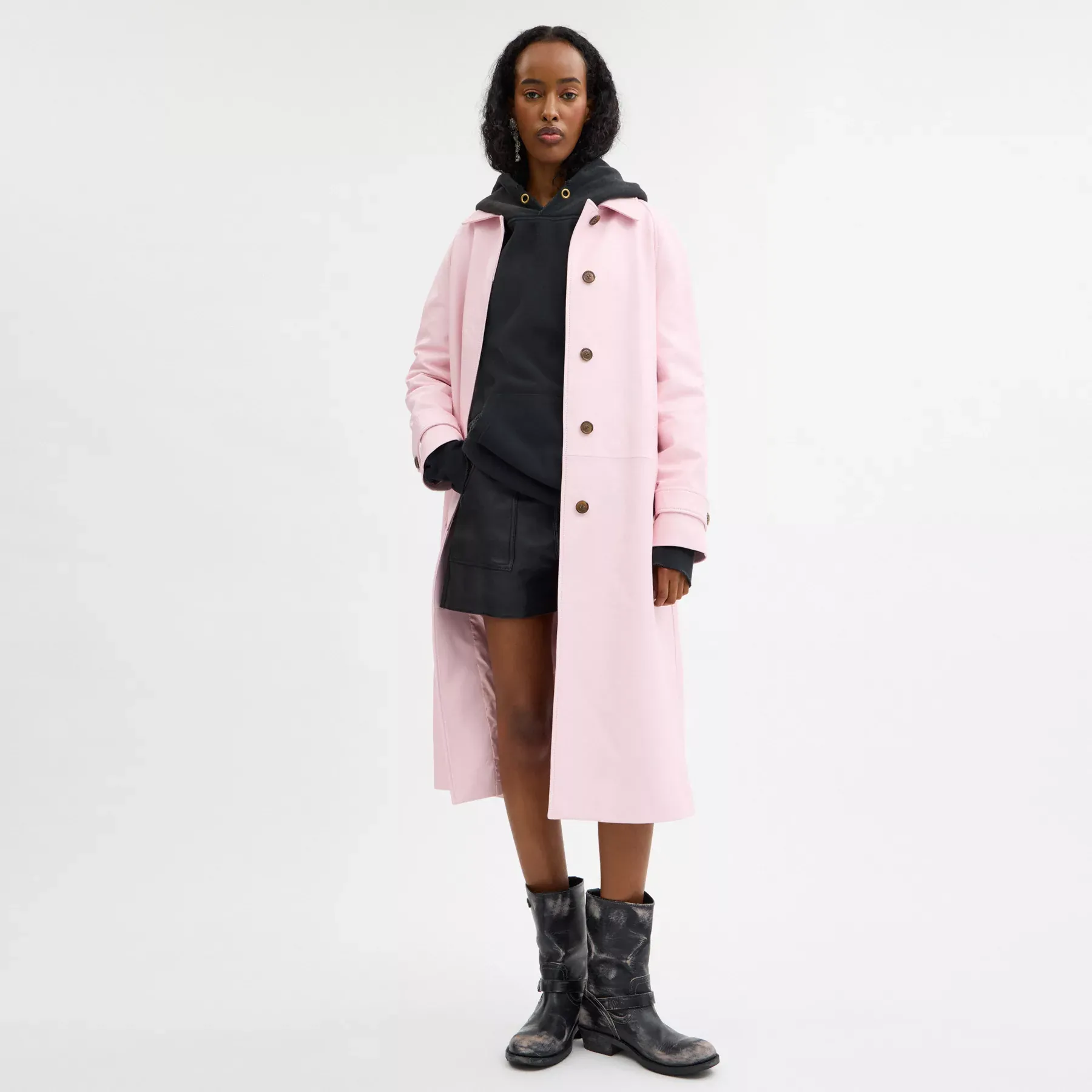 Leather Wind Coat Leather Wind Coat