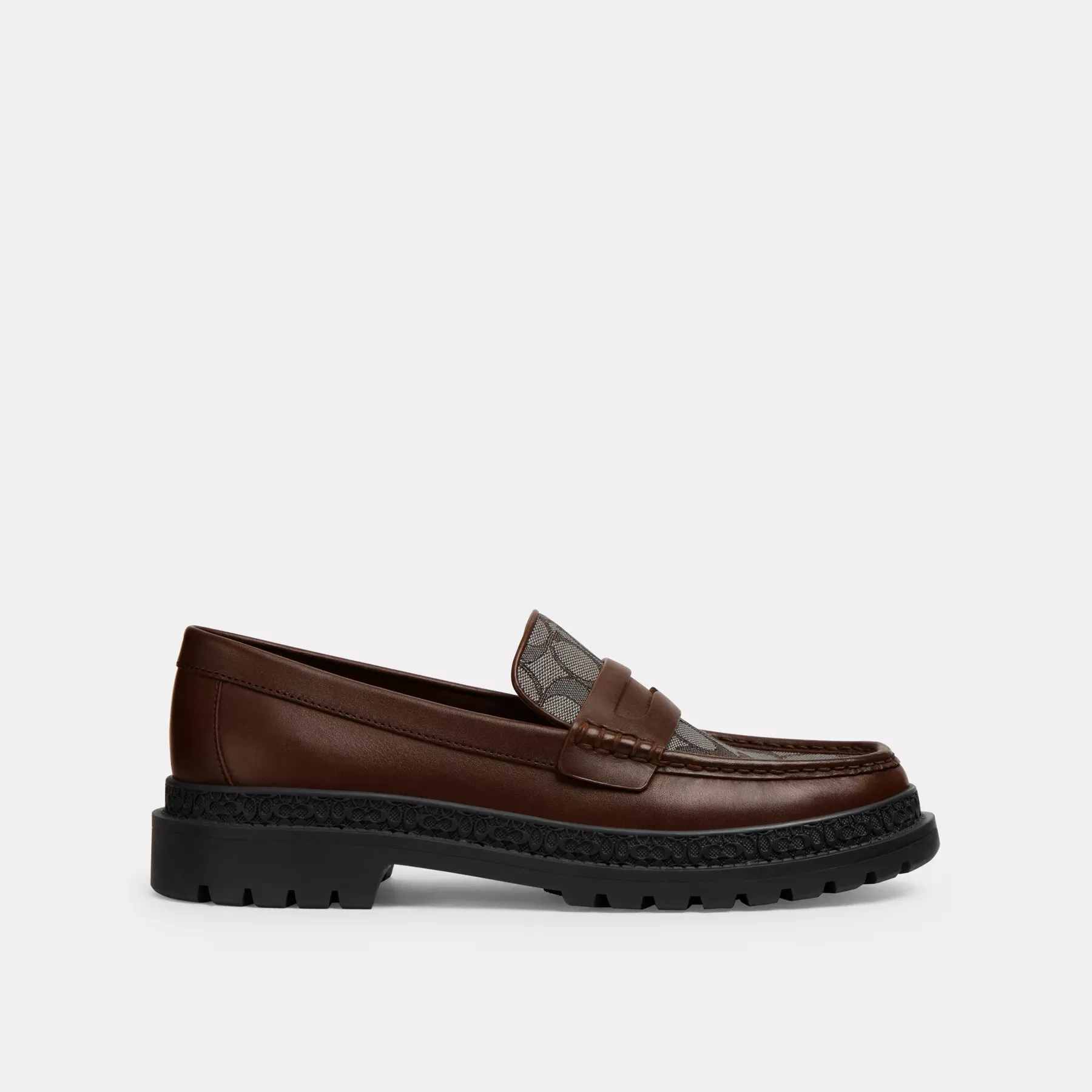 Loafer With Signature Jacquard And Signature Coin CC833MPL 1 - Loafer With Signature Jacquard And Signature Coin