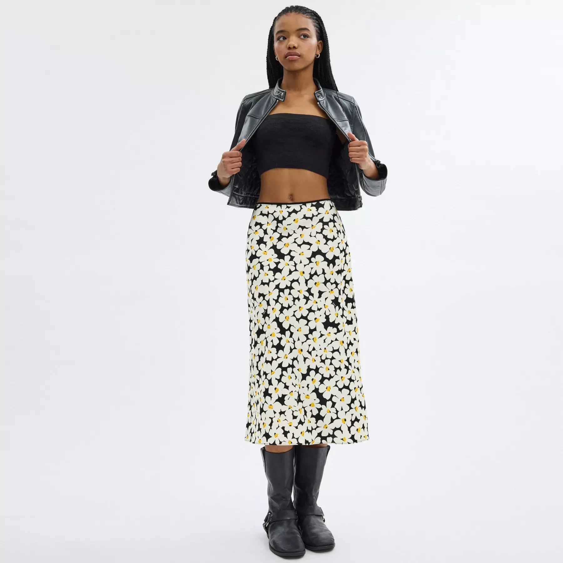 Long Floral Midi Skirt Long Floral Midi Skirt