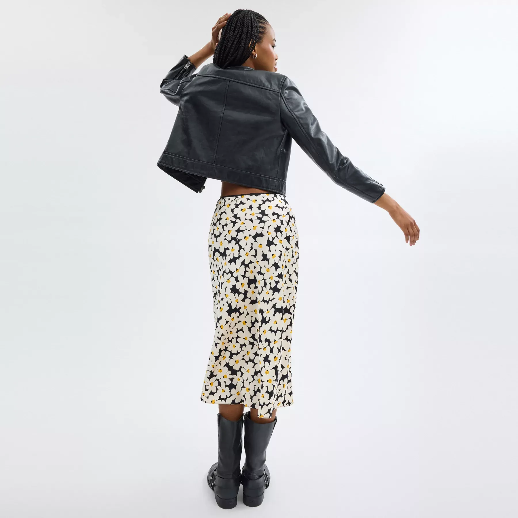 Long Floral Midi Skirt Long Floral Midi Skirt
