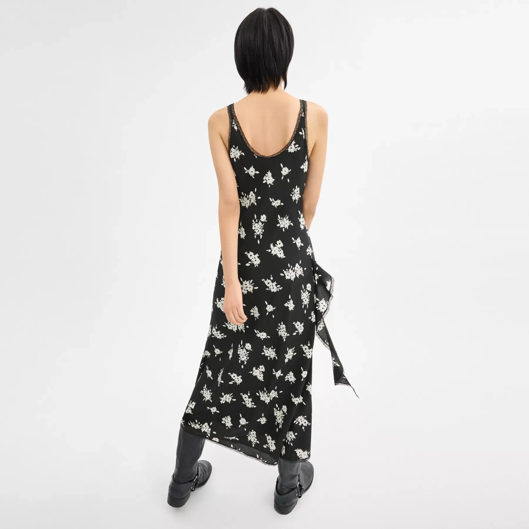 Long Floral Ruffle Dress Long Floral Ruffle Dress