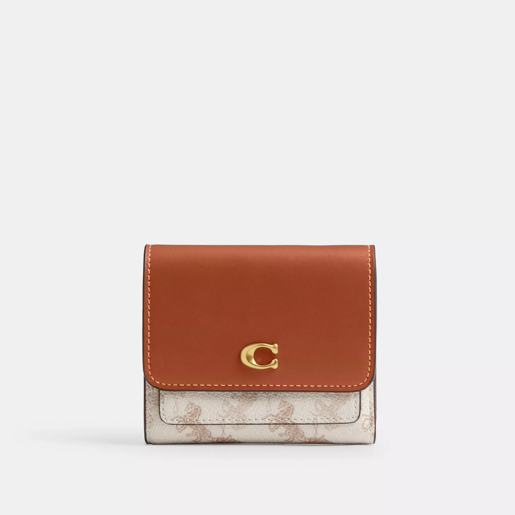 Mila Small Flap Wallet With Horse And Carriage Print Mila Small Flap Wallet With Horse And Carriage Print