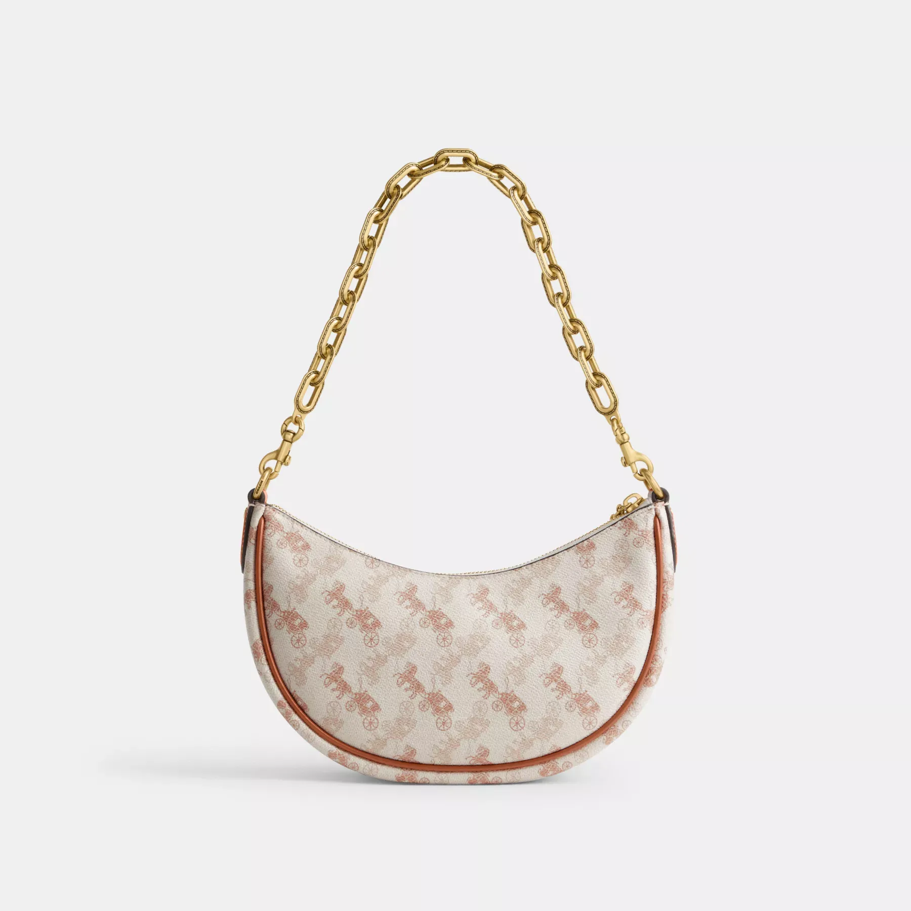 Mira Shoulder Bag With Horse And Carriage Print Mira Shoulder Bag With Horse And Carriage Print