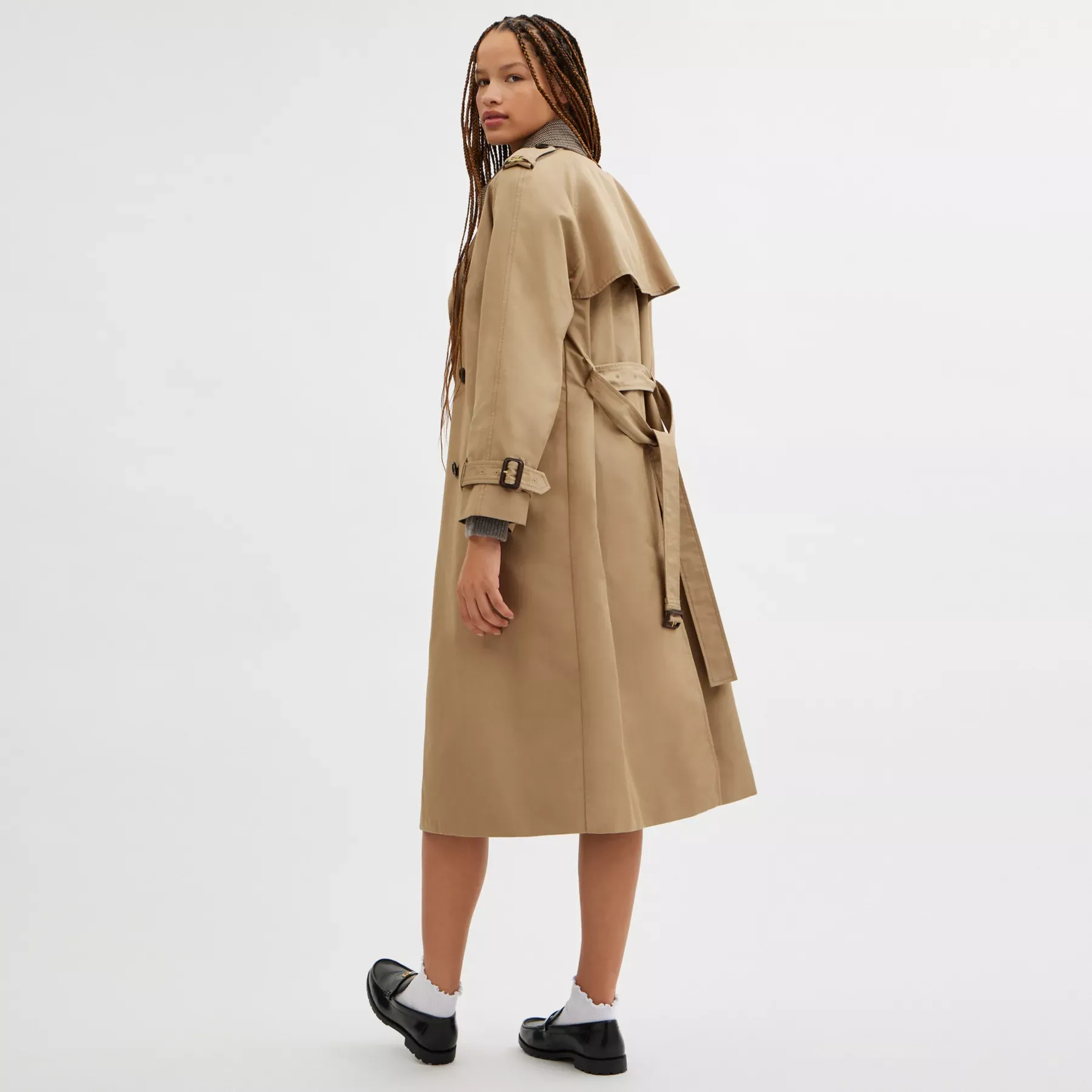 Mixed Material Trench Coat Mixed Material Trench Coat