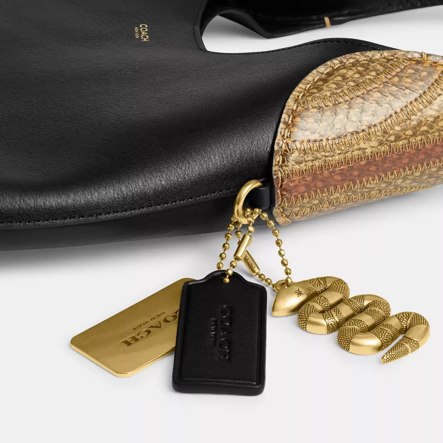 New Year Brooklyn Shoulder Bag 28 With Snakeskin Detail New Year Brooklyn Shoulder Bag 28 With Snakeskin Detail