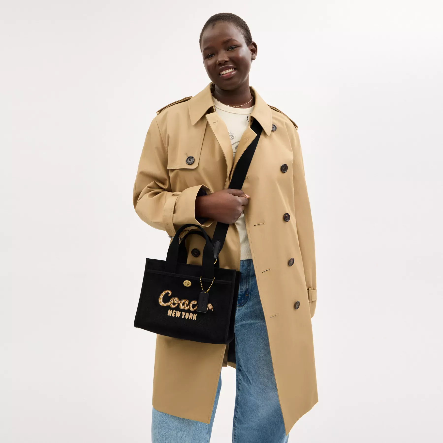 New Year Cargo Tote Bag 26 With Coach Snake Script New Year Cargo Tote Bag 26 With Coach Snake Script