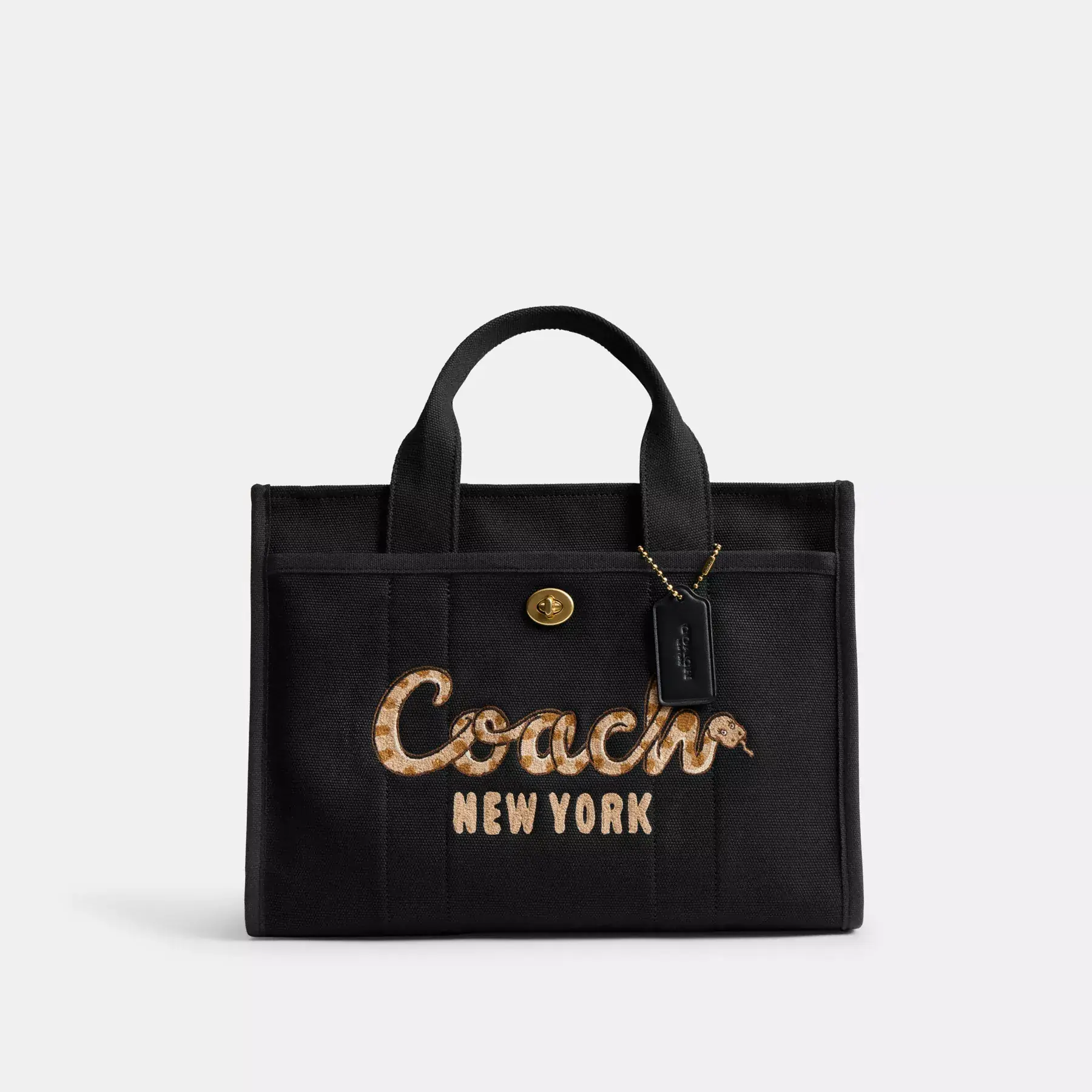 New Year Cargo Tote Bag With Coach Snake Script New Year Cargo Tote Bag With Coach Snake Script
