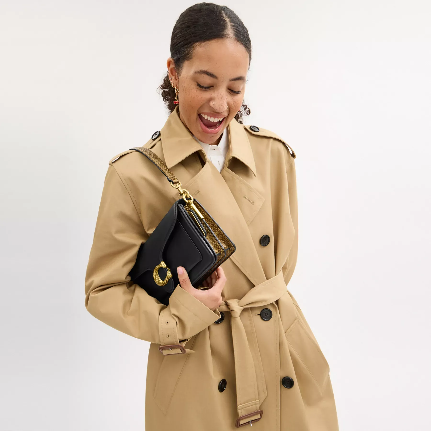 New Year Tabby Shoulder Bag 26 With Snakeskin Detail New Year Tabby Shoulder Bag 26 With Snakeskin Detail