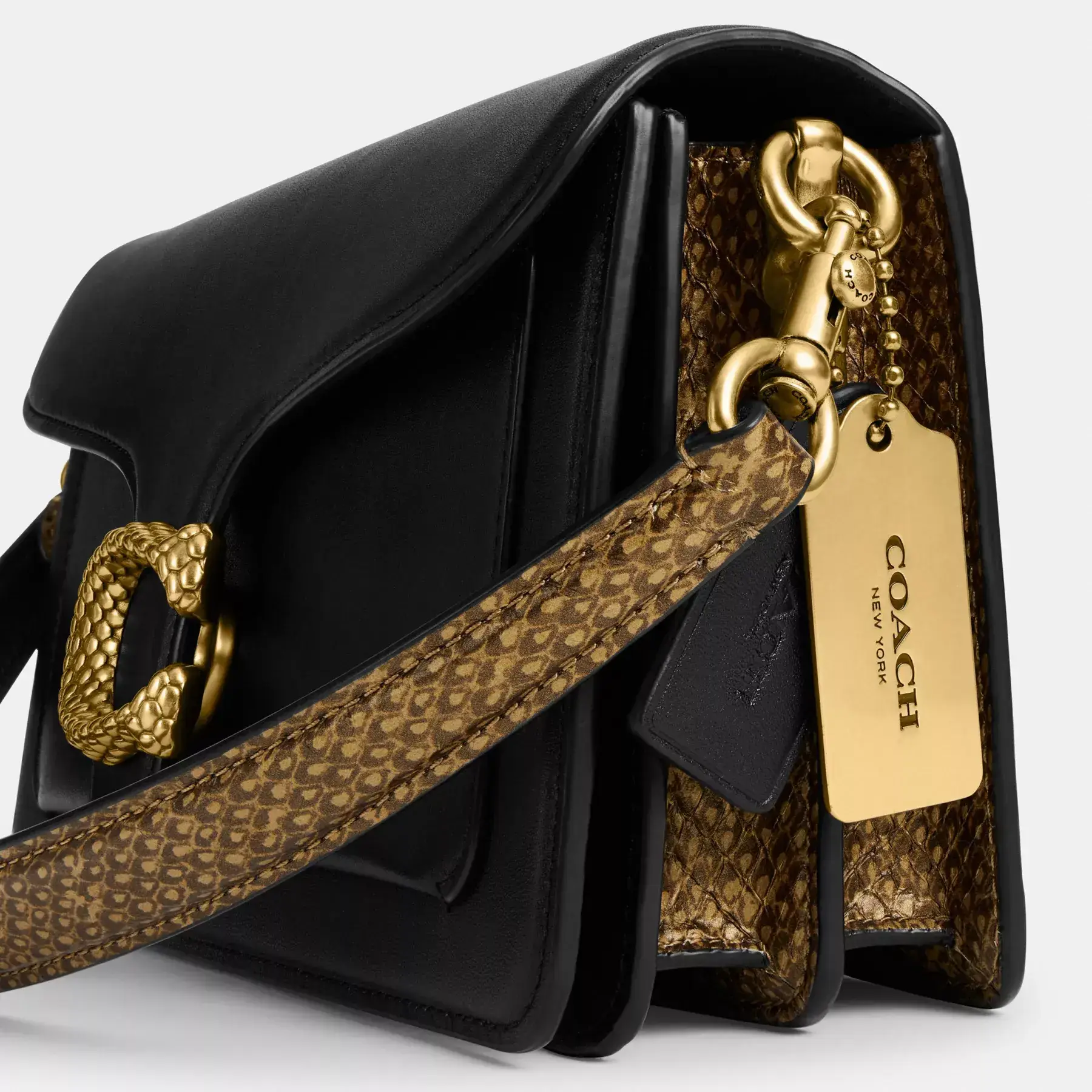 New Year Tabby Shoulder Bag 26 With Snakeskin Detail New Year Tabby Shoulder Bag 26 With Snakeskin Detail