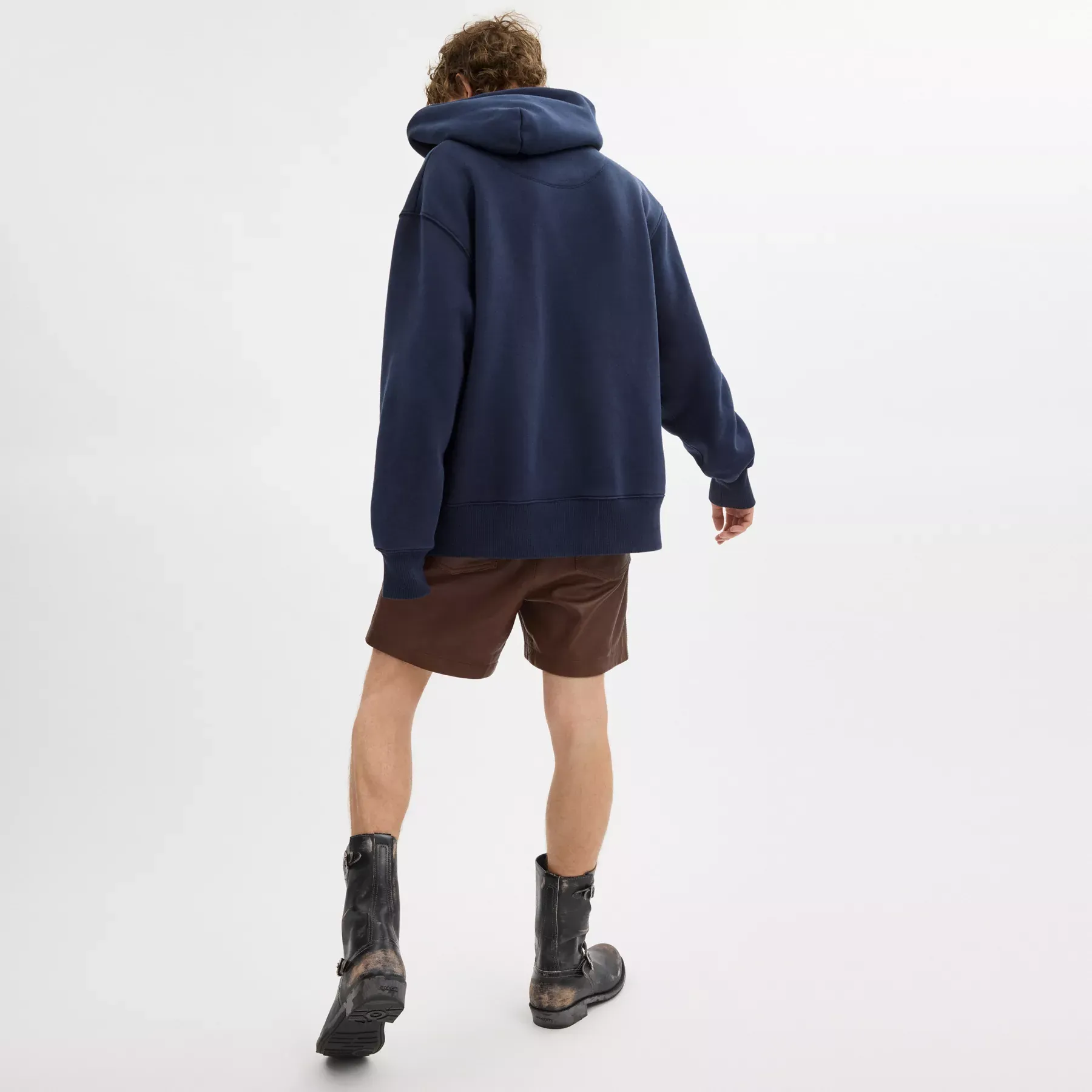 Oversized Signature Crest Hoodie In Organic Cotton Oversized Signature Crest Hoodie In Organic Cotton