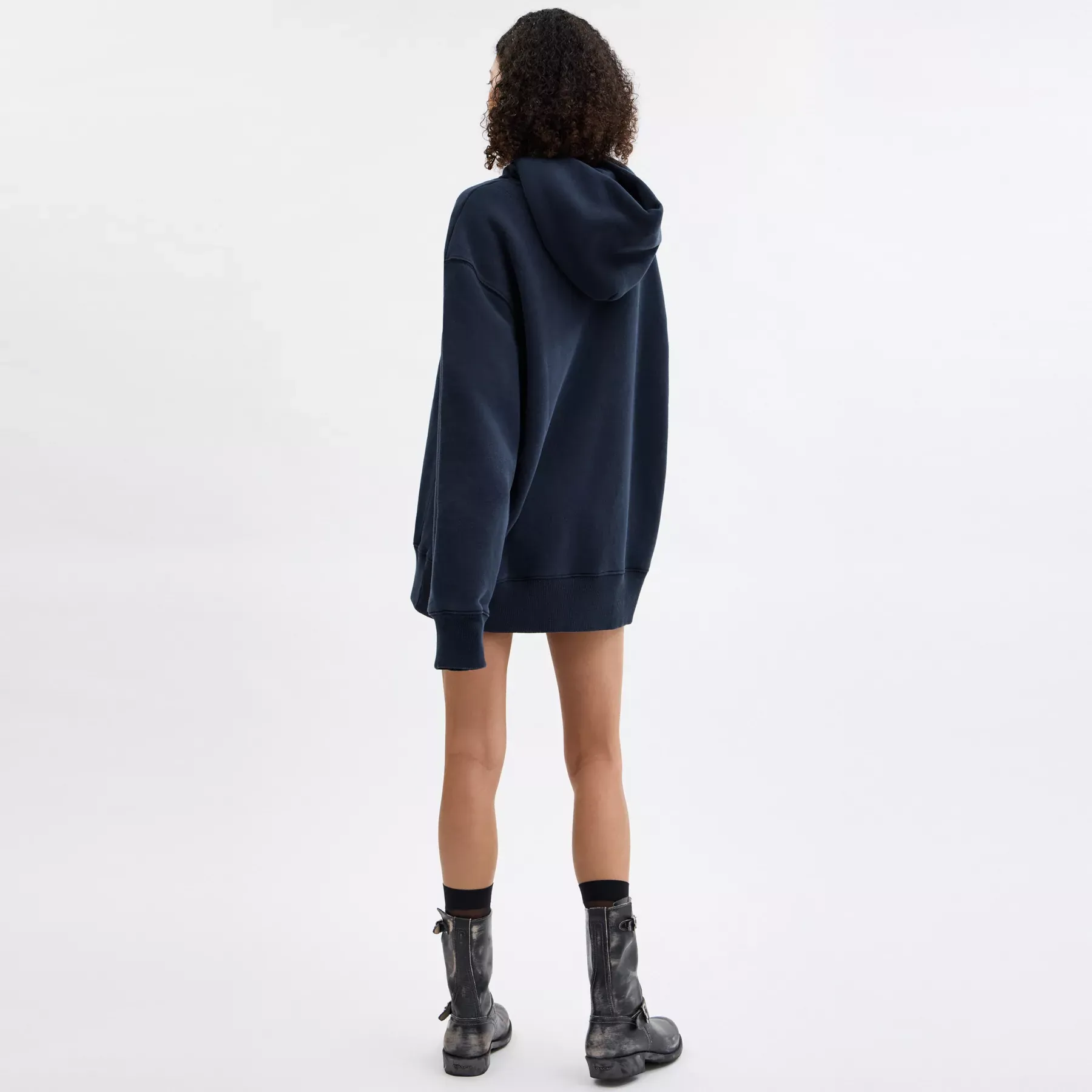 Oversized Signature Crest Hoodie In Organic Cotton Oversized Signature Crest Hoodie In Organic Cotton