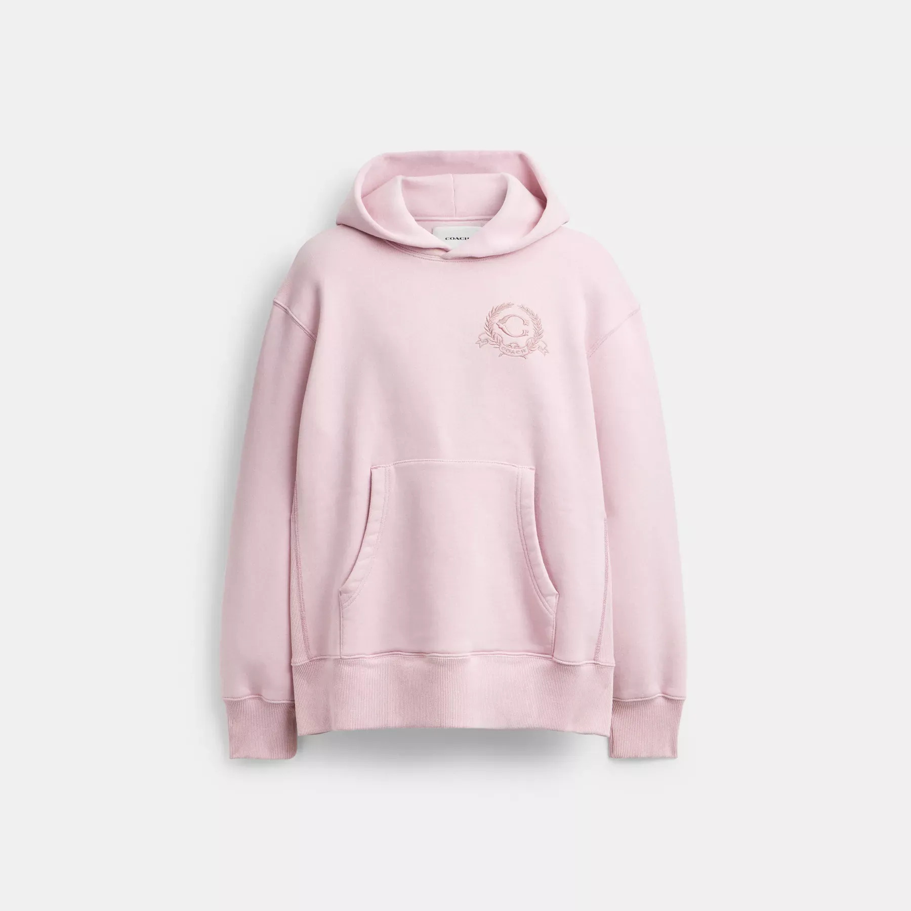Oversized Signature Crest Hoodie In Organic Cotton Oversized Signature Crest Hoodie In Organic Cotton