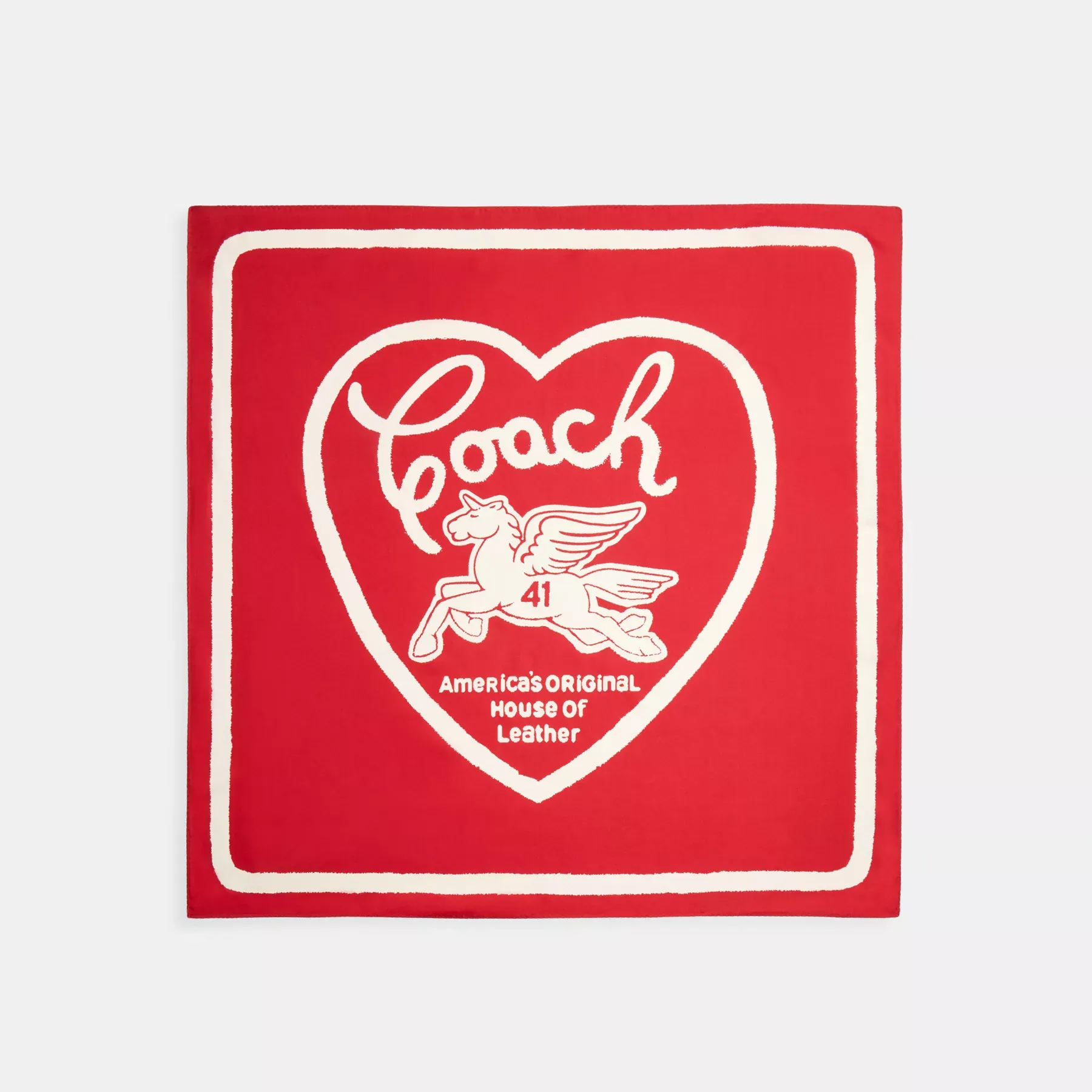 Pegasus Print Silk Square Scarf