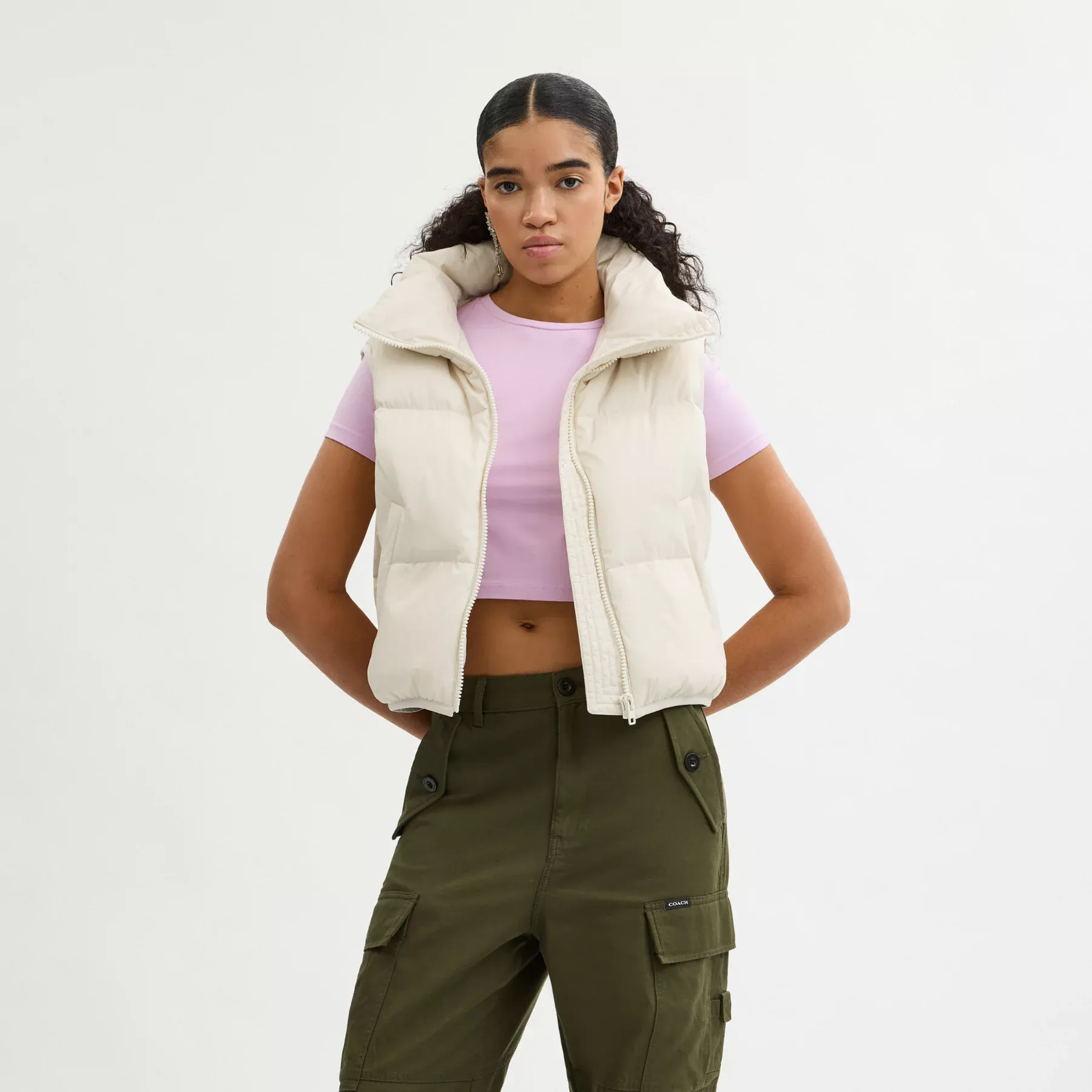 Puffer Vest In Recycled Polyamide Puffer Vest In Recycled Polyamide