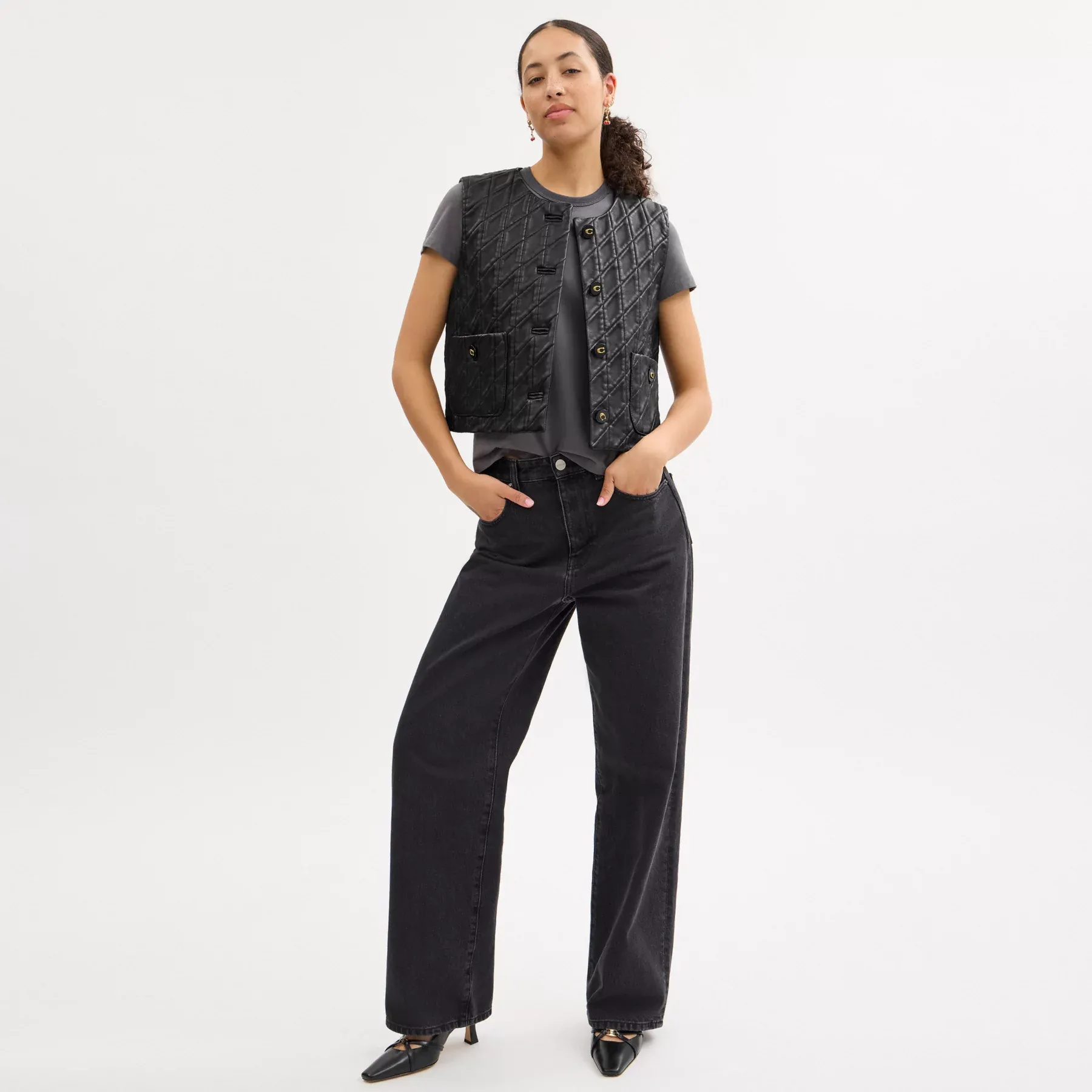 Quilted Leather Vest Quilted Leather Vest