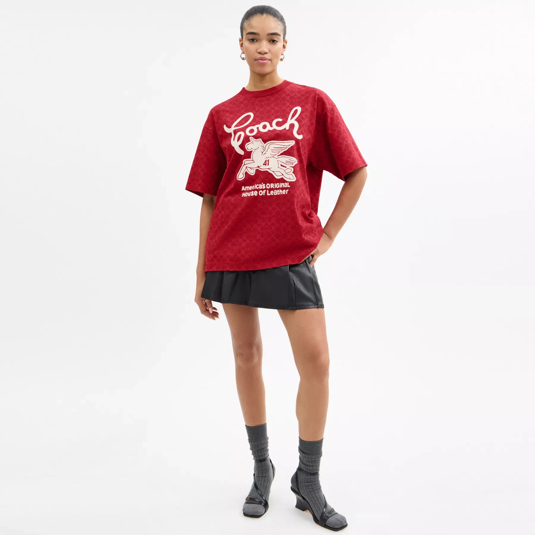 Relaxed Signature Pegasus T-Shirt In Organic Cotton