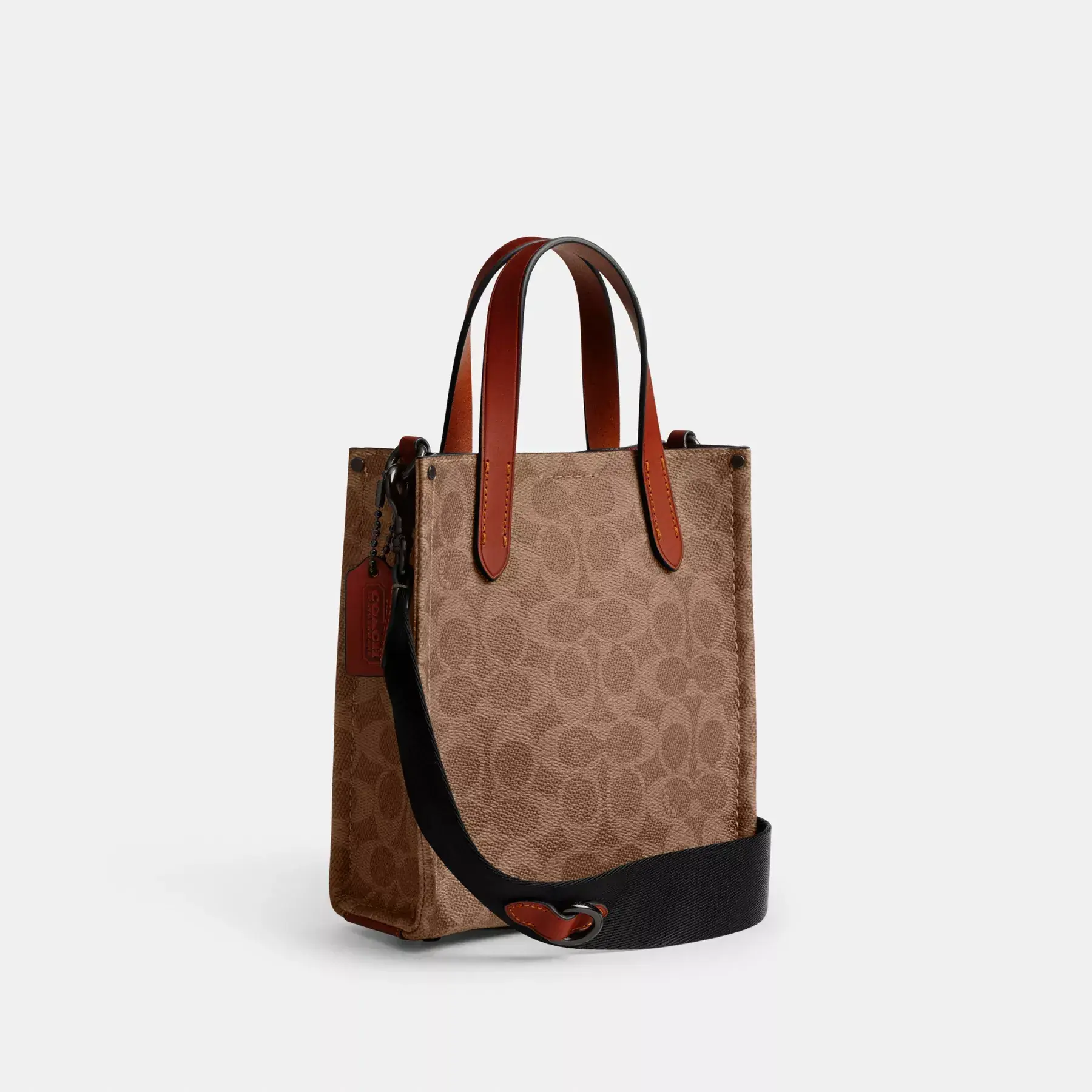 Relay Tote Bag 17 In Signature Canvas With Coach Graphic Relay Tote Bag 17 In Signature Canvas With Coach Graphic