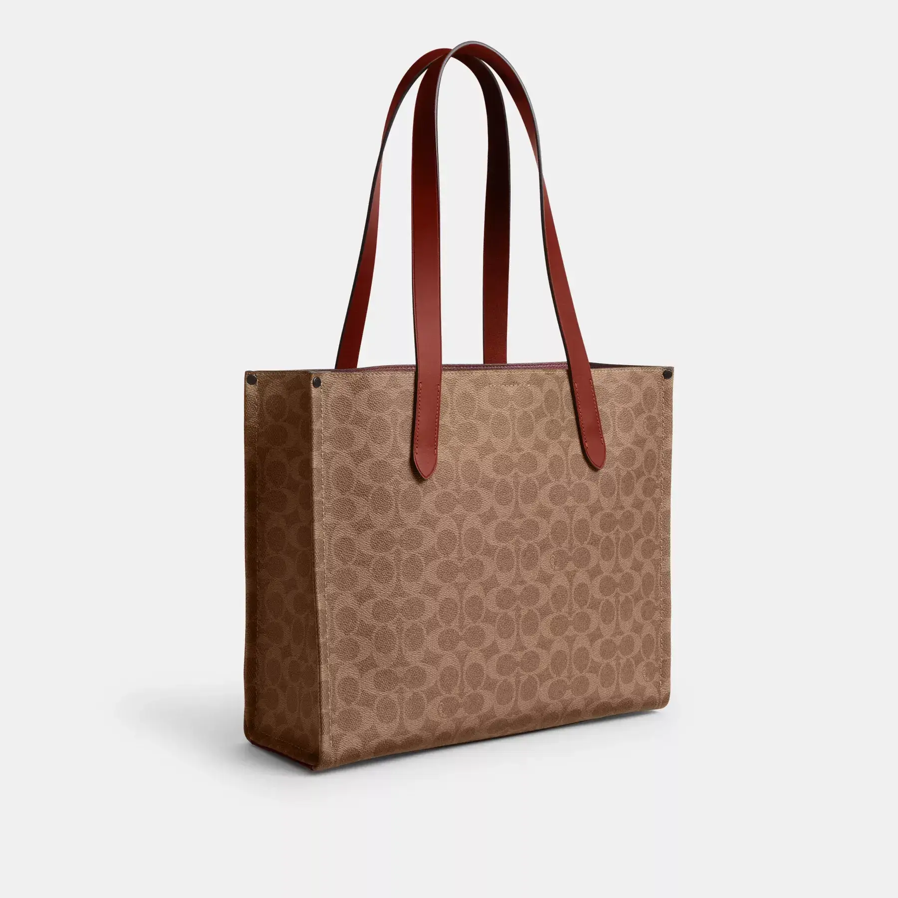 Relay Tote Bag 34 In Signature Canvas With Coach Graphic Relay Tote Bag 34 In Signature Canvas With Coach Graphic