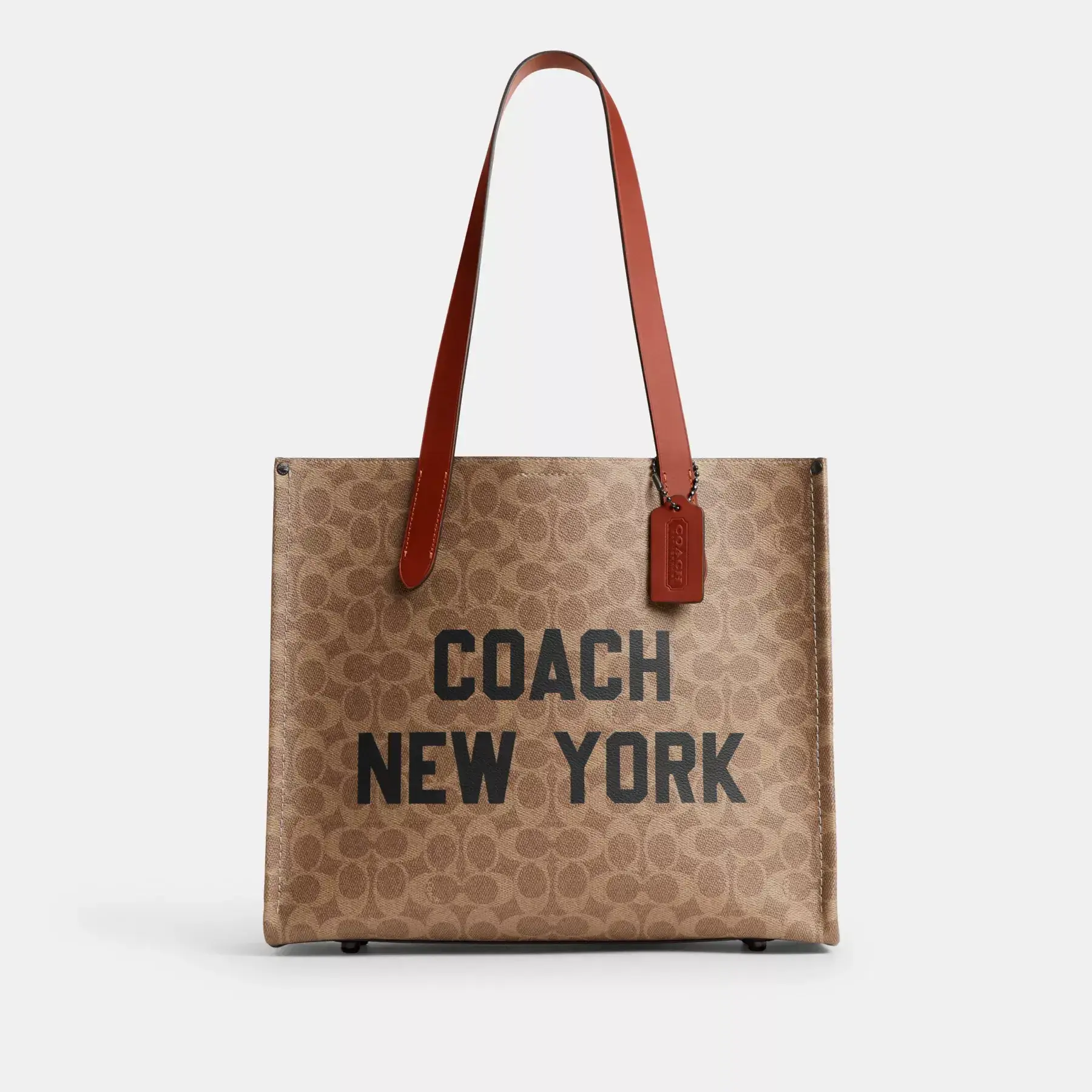 Relay Tote Bag 34 In Signature Canvas With Coach Graphic Relay Tote Bag 34 In Signature Canvas With Coach Graphic
