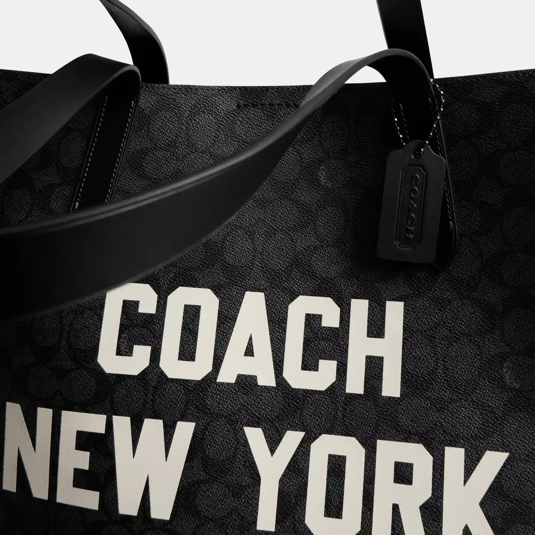 Relay Tote Bag In Signature Canvas With Coach Graphic Relay Tote Bag In Signature Canvas With Coach Graphic