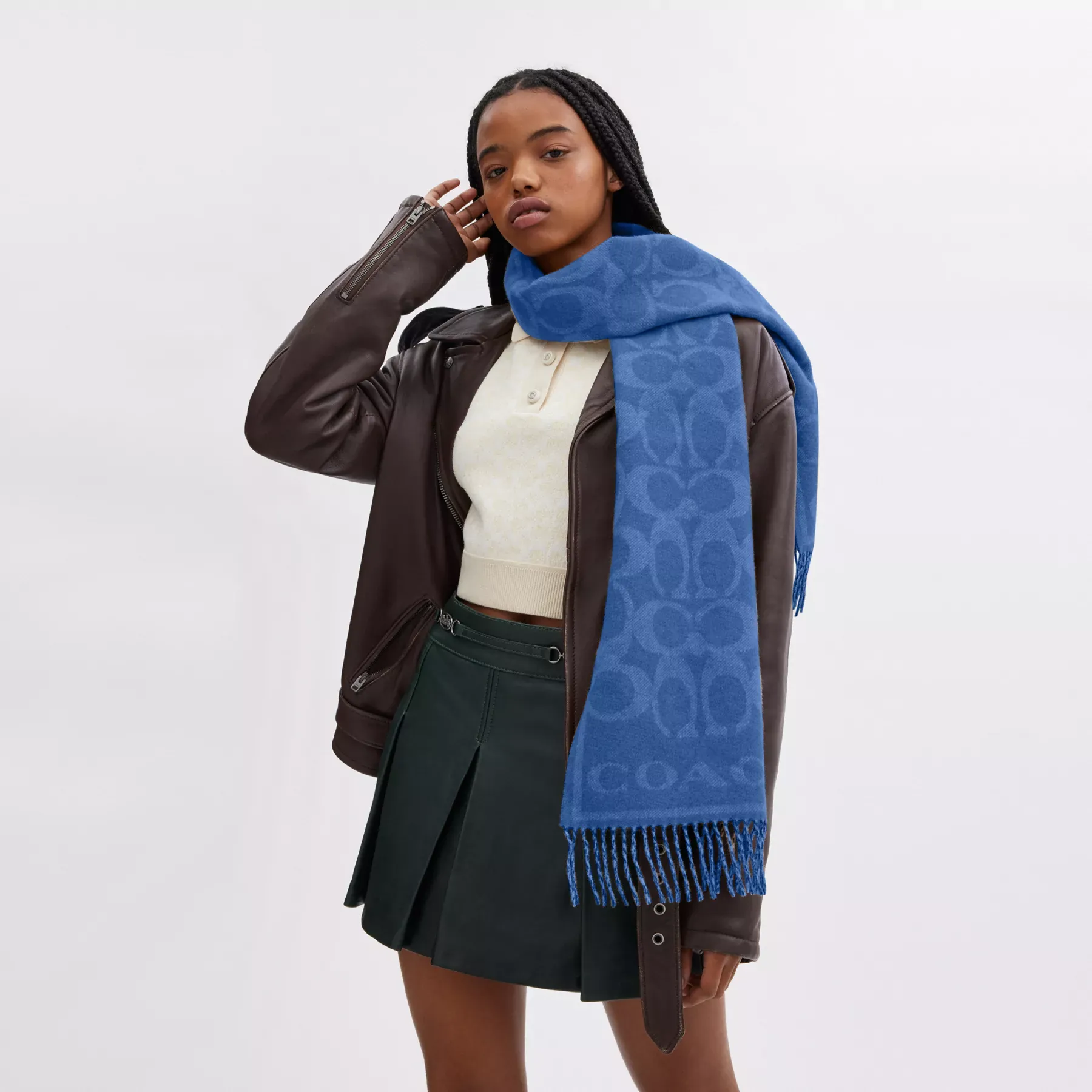 Reversible Signature Cashmere Muffler Reversible Signature Cashmere Muffler