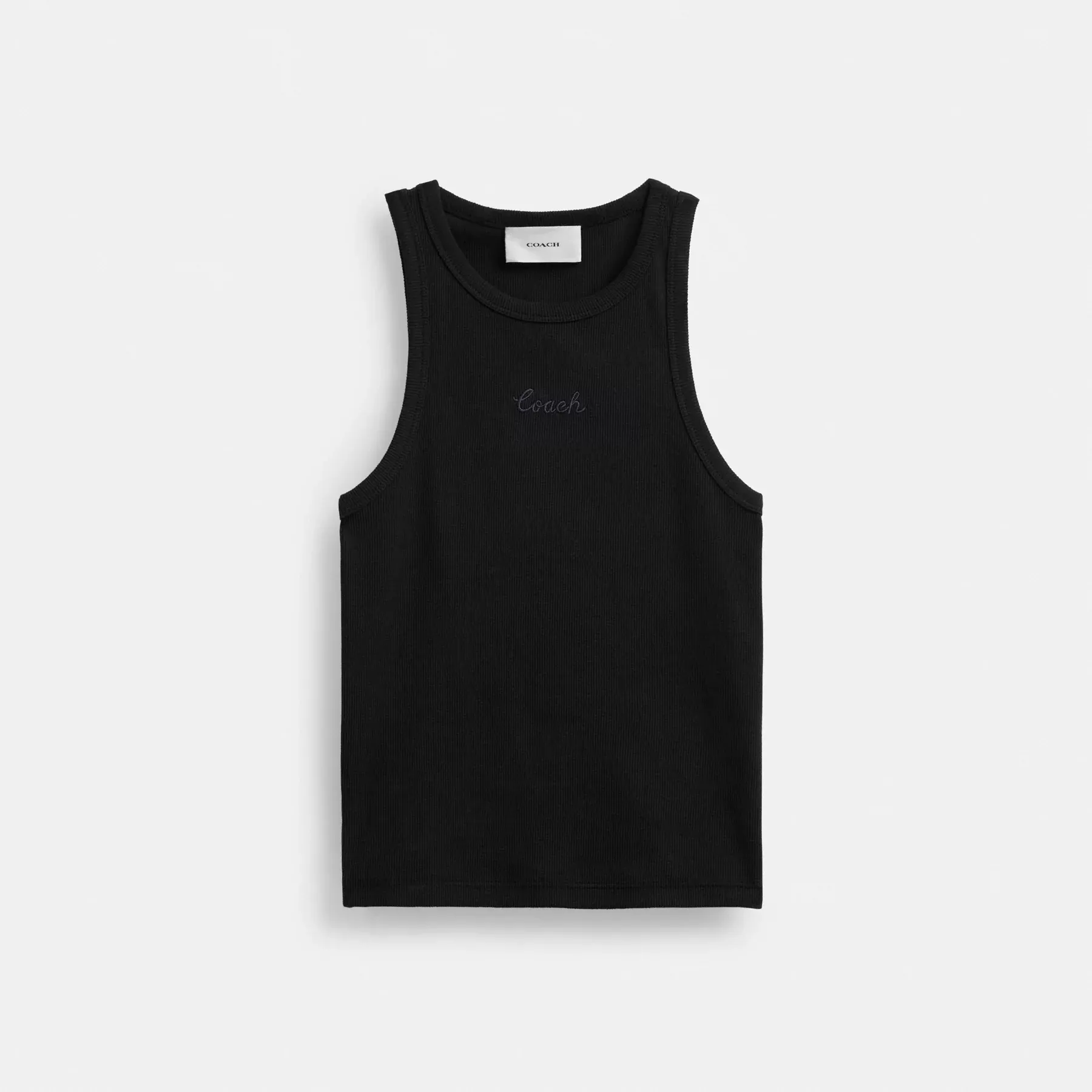 Ribbed Coach Script Tank Top Ribbed Coach Script Tank Top