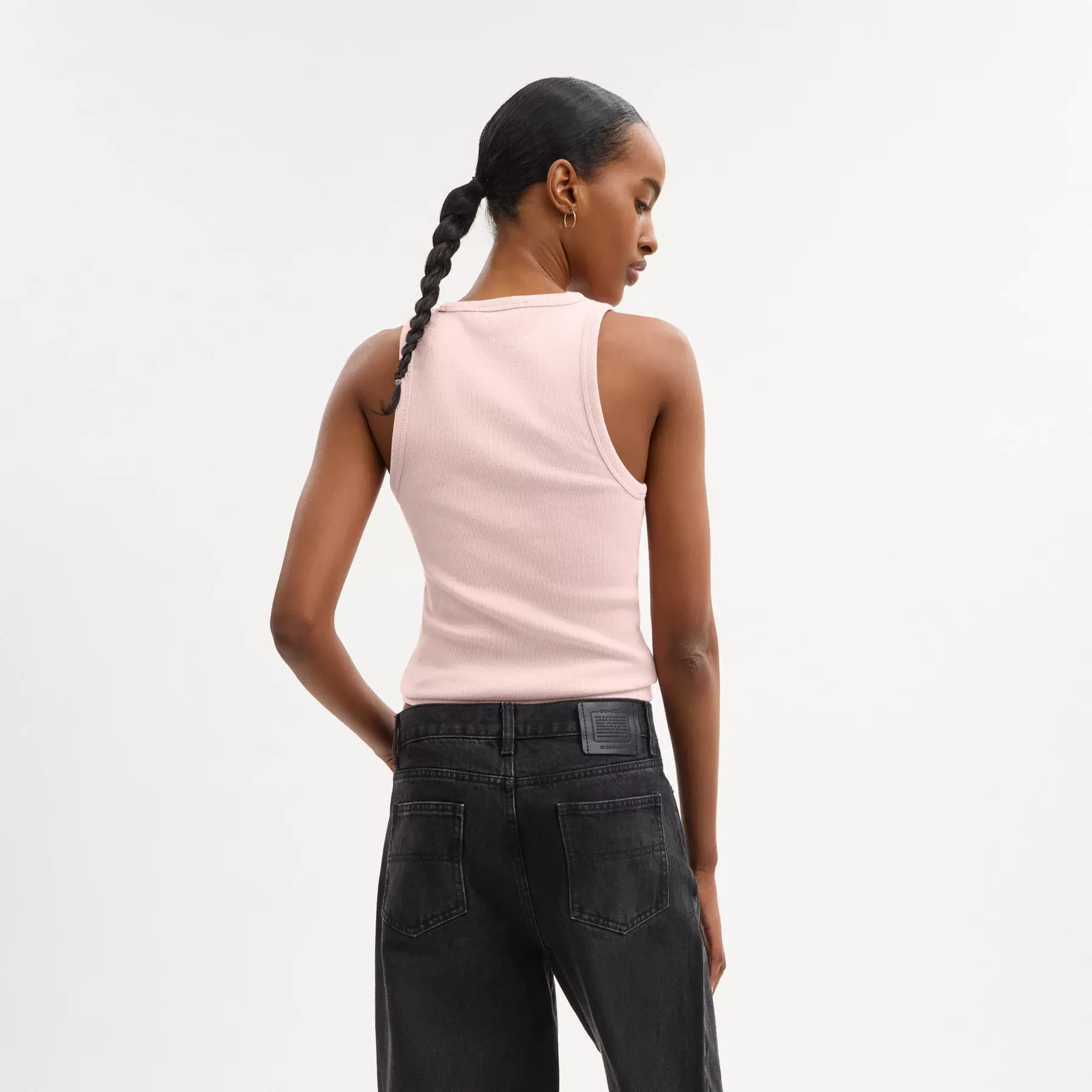 Ribbed Coach Script Tank Top Ribbed Coach Script Tank Top