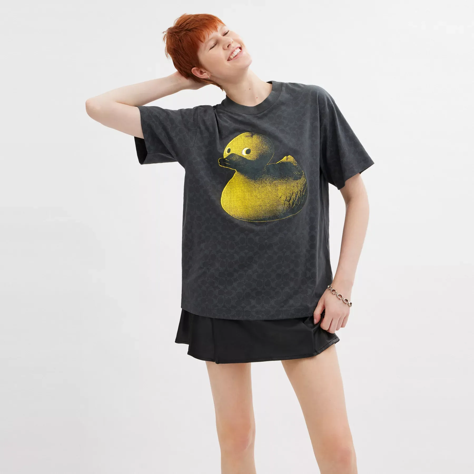 Signature Duck Relaxed T-Shirt In Organic Cotton Signature Duck Relaxed T-Shirt In Organic Cotton