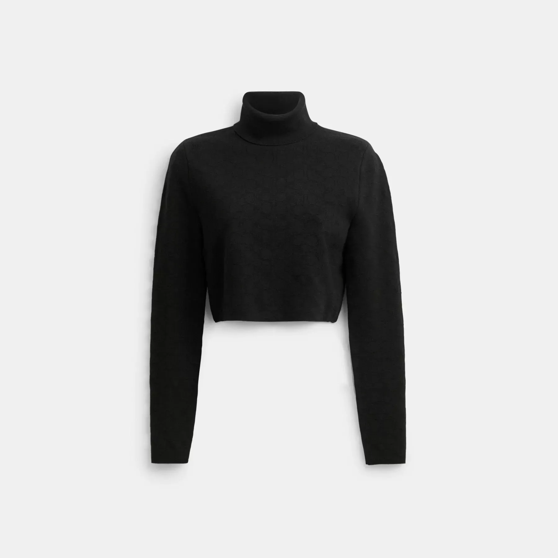 Signature Knit Cropped Turtleneck Signature Knit Cropped Turtleneck