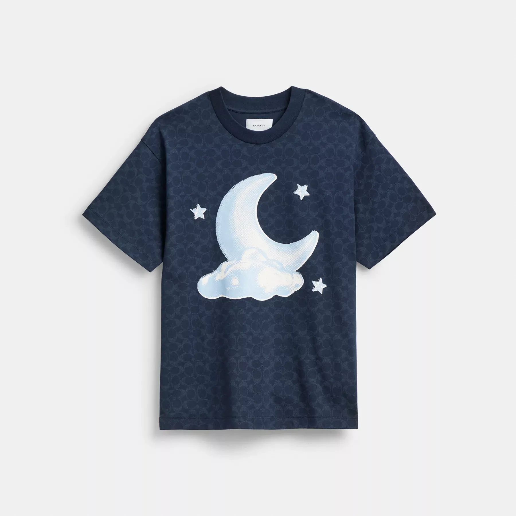 Signature Moon Relaxed T-Shirt In Organic Cotton Signature Moon Relaxed T-Shirt In Organic Cotton