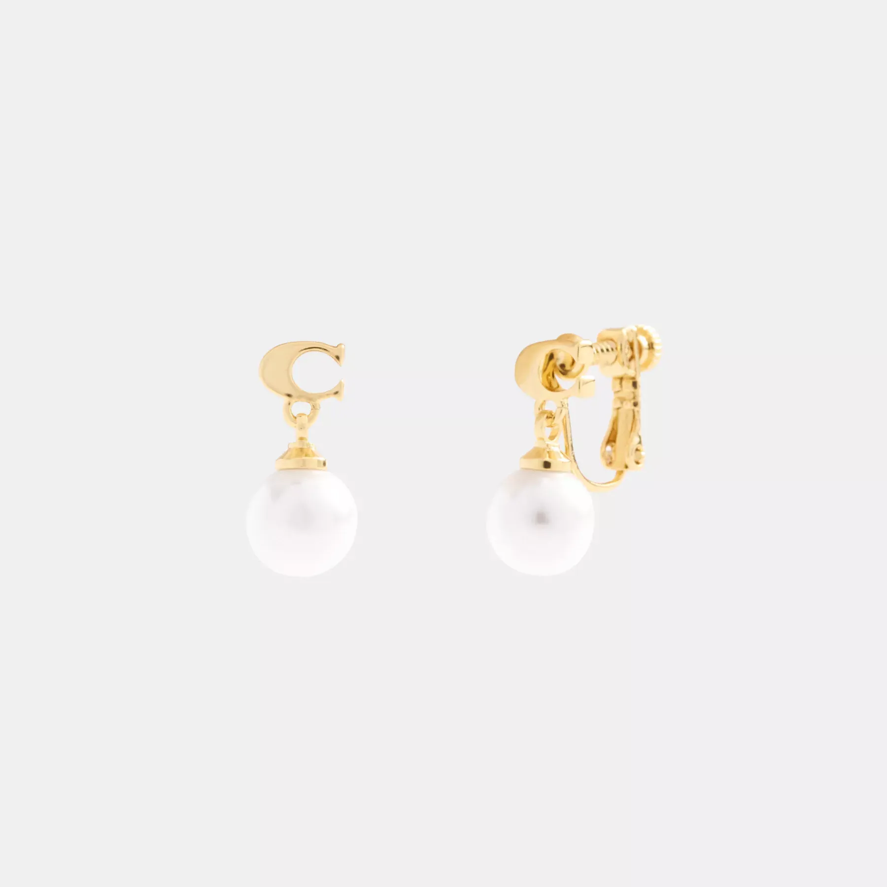 Signature Pearl Drop Clip-On Earrings Signature Pearl Drop Clip-On Earrings