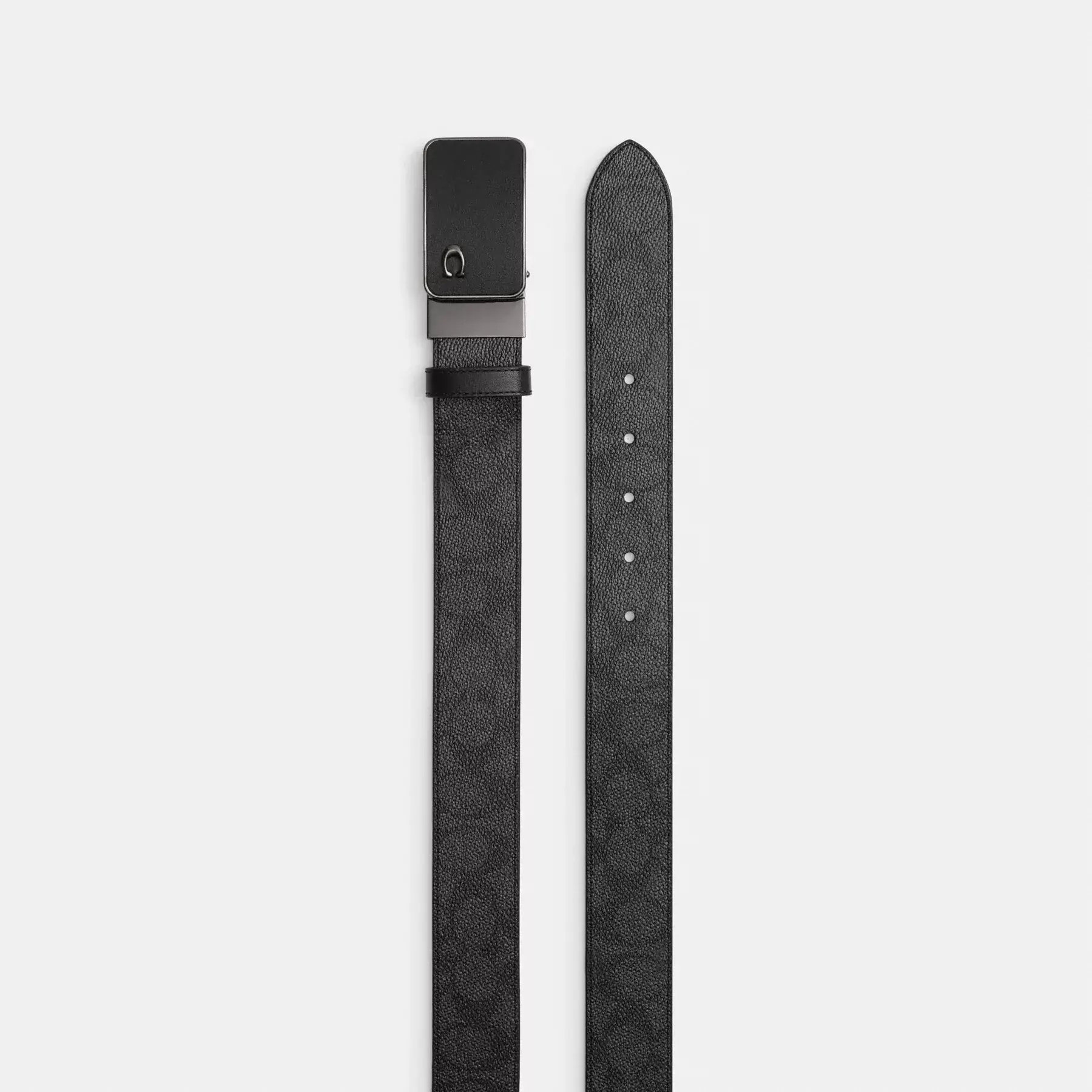 Signature Plaque Buckle Cut-To-Size Reversible Belt, 38mm Signature Plaque Buckle Cut-To-Size Reversible Belt, 38mm