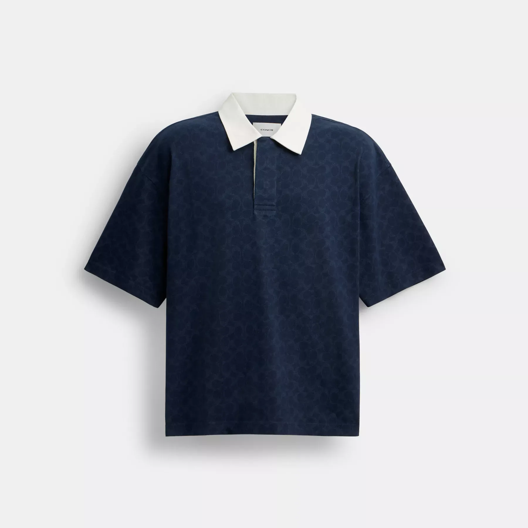 Signature Relaxed Rugby Polo In Organic Cotton Signature Relaxed Rugby Polo In Organic Cotton