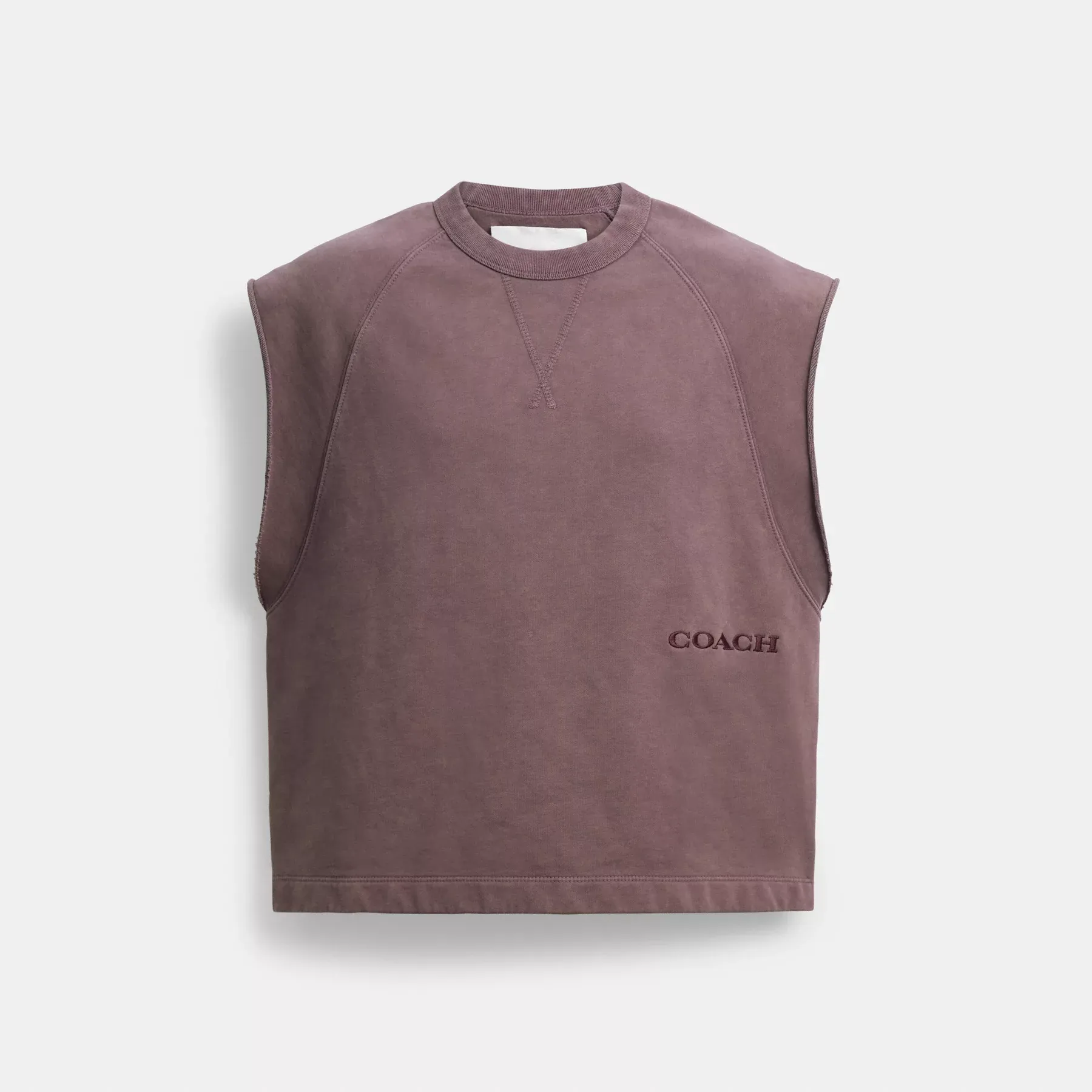Sleeveless Garment Dye Crewneck Sleeveless Garment Dye Crewneck