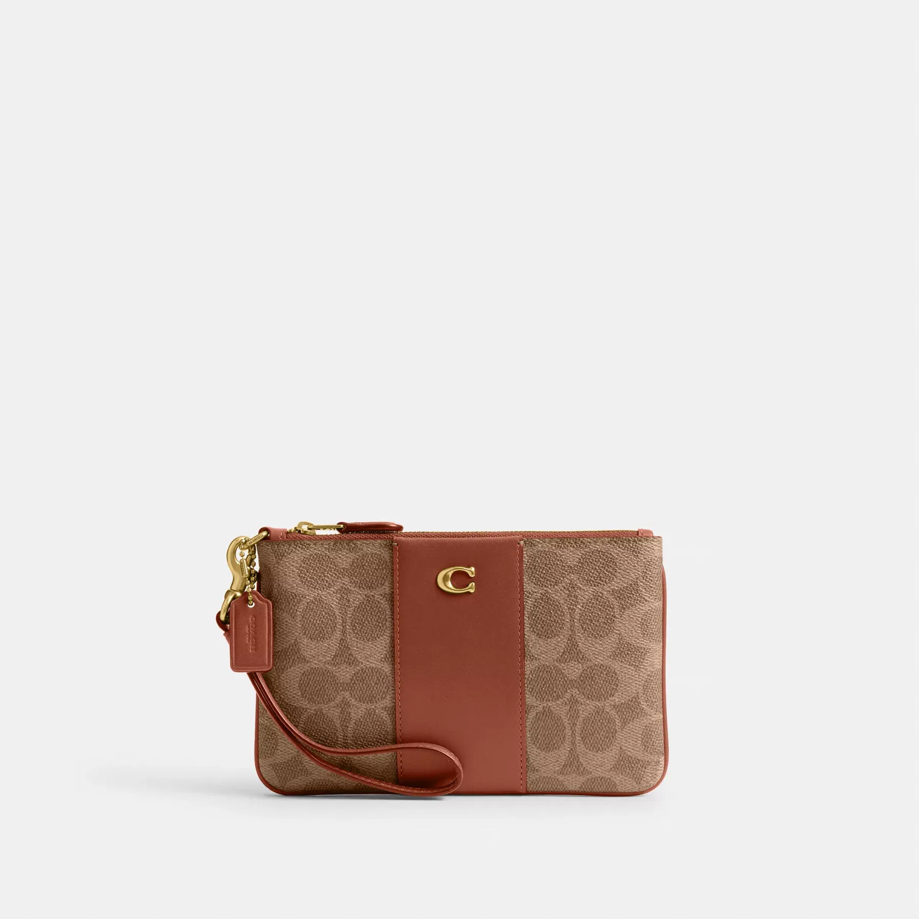 Small Wristlet In Signature Canvas Small Wristlet In Signature Canvas