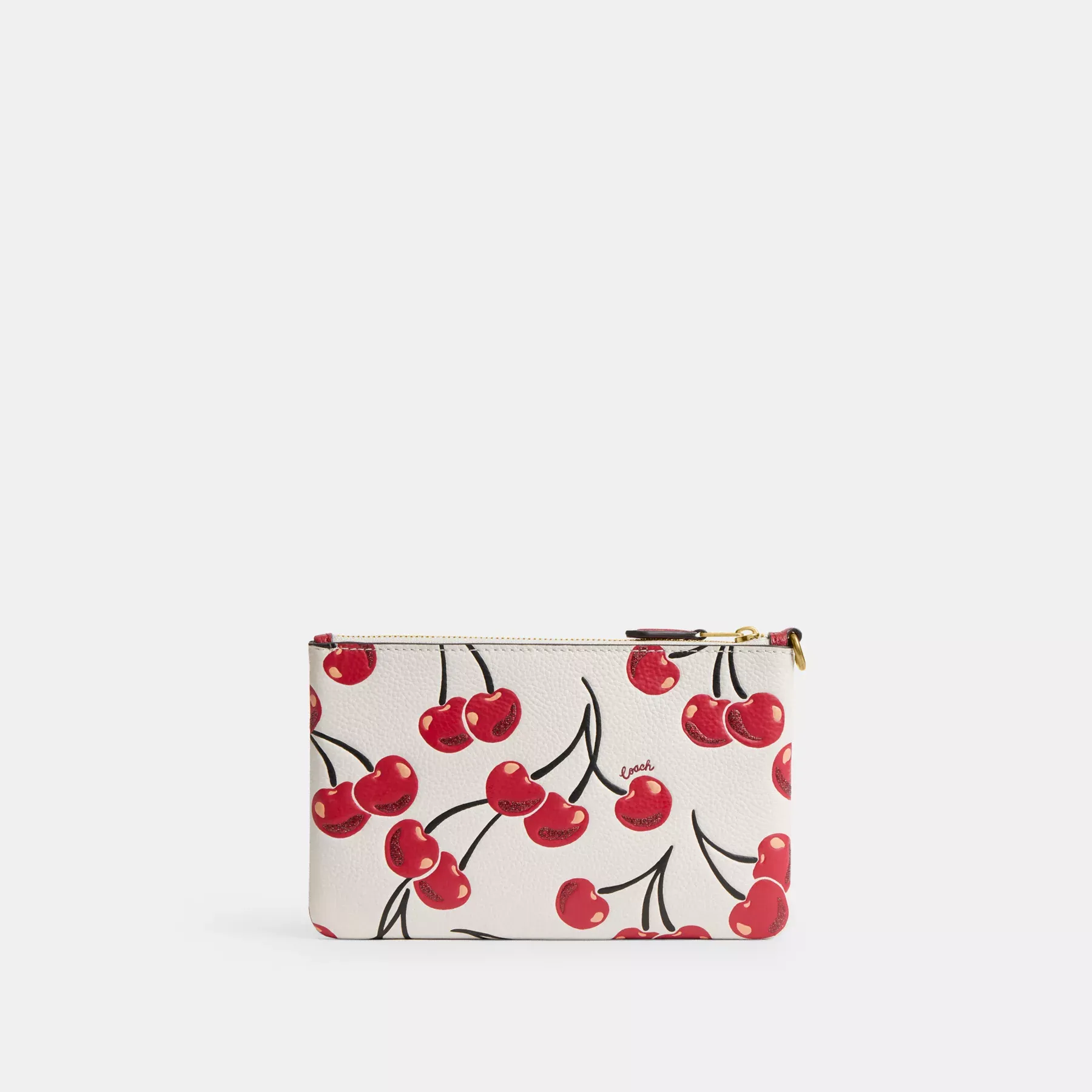 Small Wristlet With Cherry Print Small Wristlet With Cherry Print