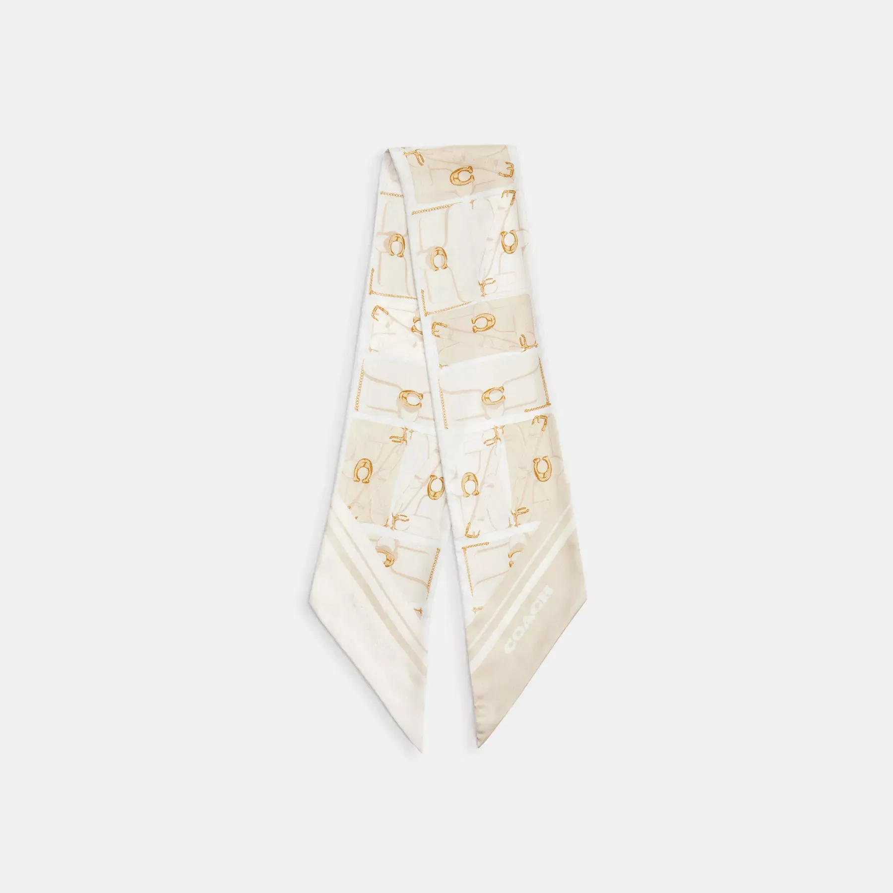 Tabby Bag Print Silk Wide Skinny Scarf Tabby Bag Print Silk Wide Skinny Scarf