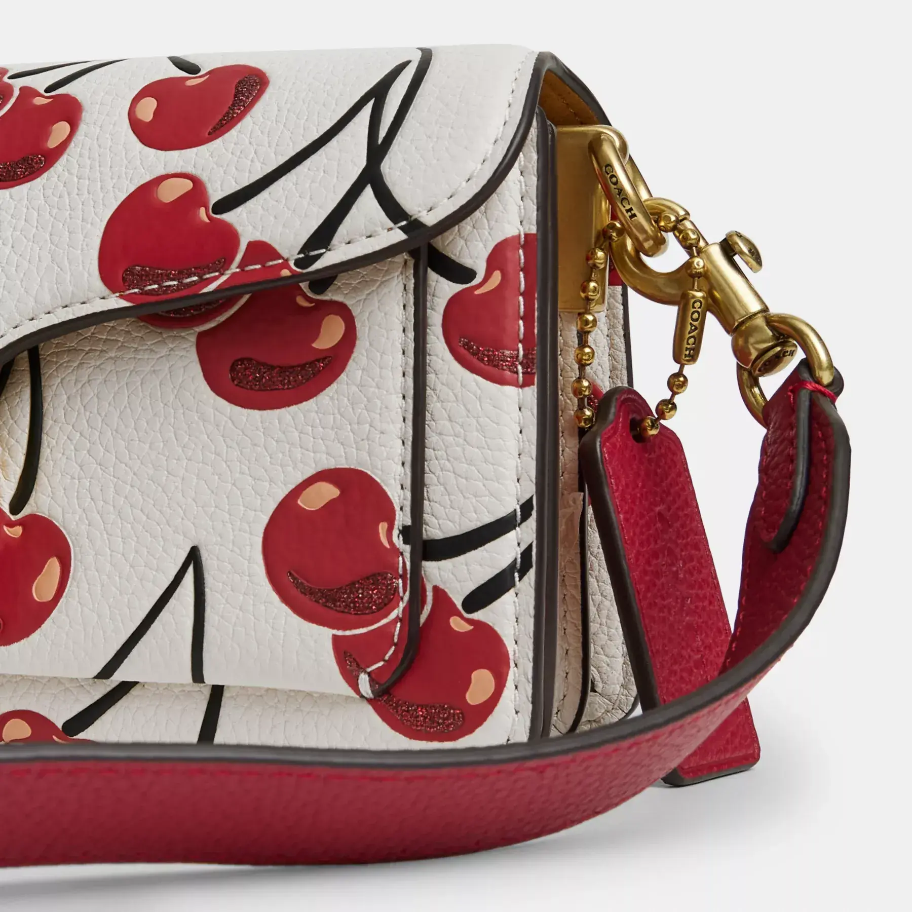 Tabby Shoulder Bag 20 With Cherry Print Tabby Shoulder Bag 20 With Cherry Print
