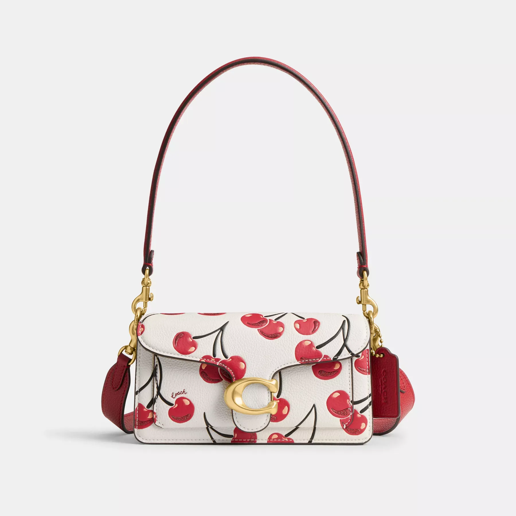 Tabby Shoulder Bag 20 With Cherry Print Tabby Shoulder Bag 20 With Cherry Print