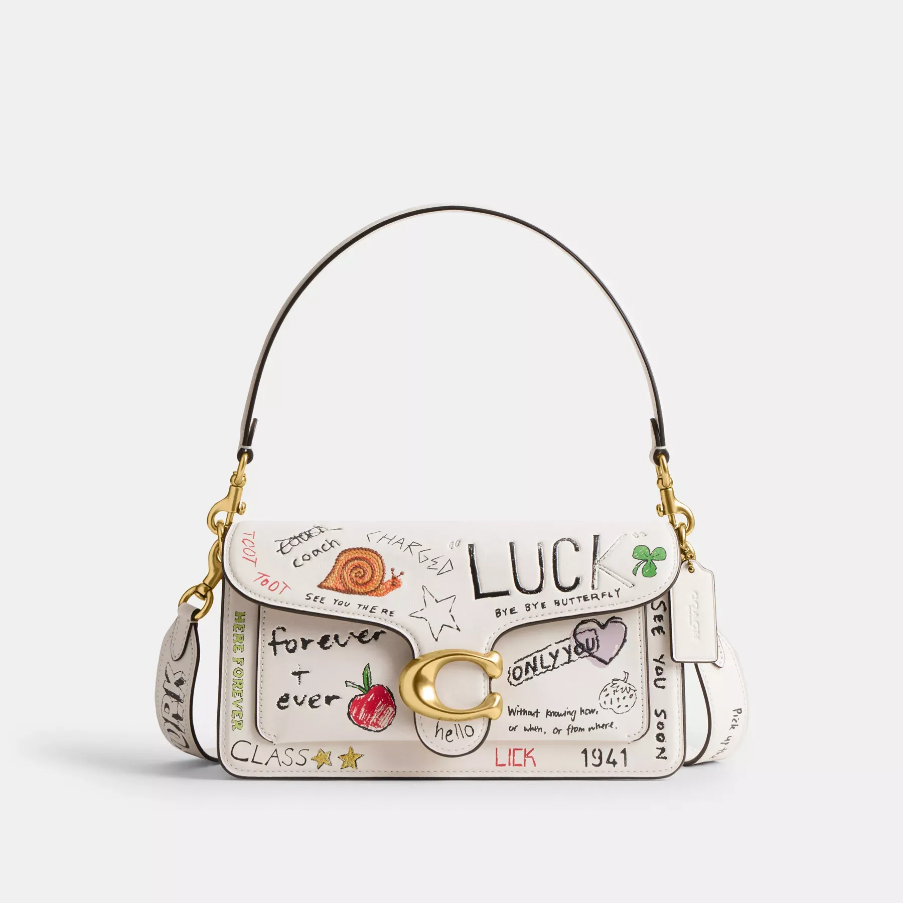 Tabby Shoulder Bag 26 With Sketch Print Tabby Shoulder Bag 26 With Sketch Print