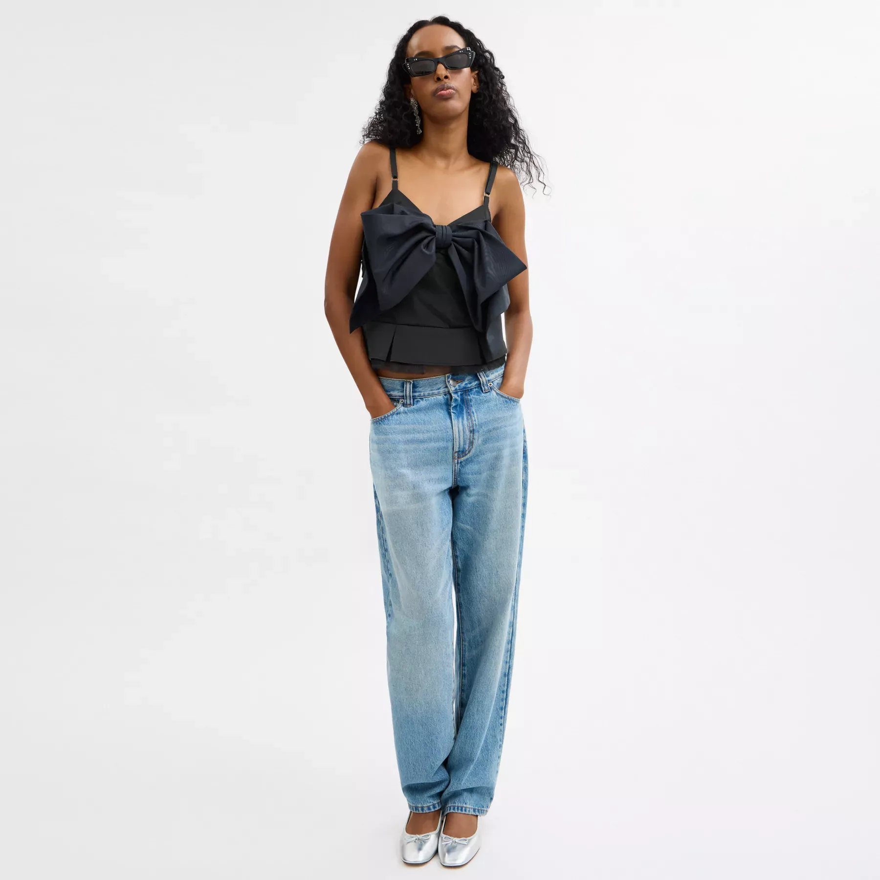 Taffeta Bow Top